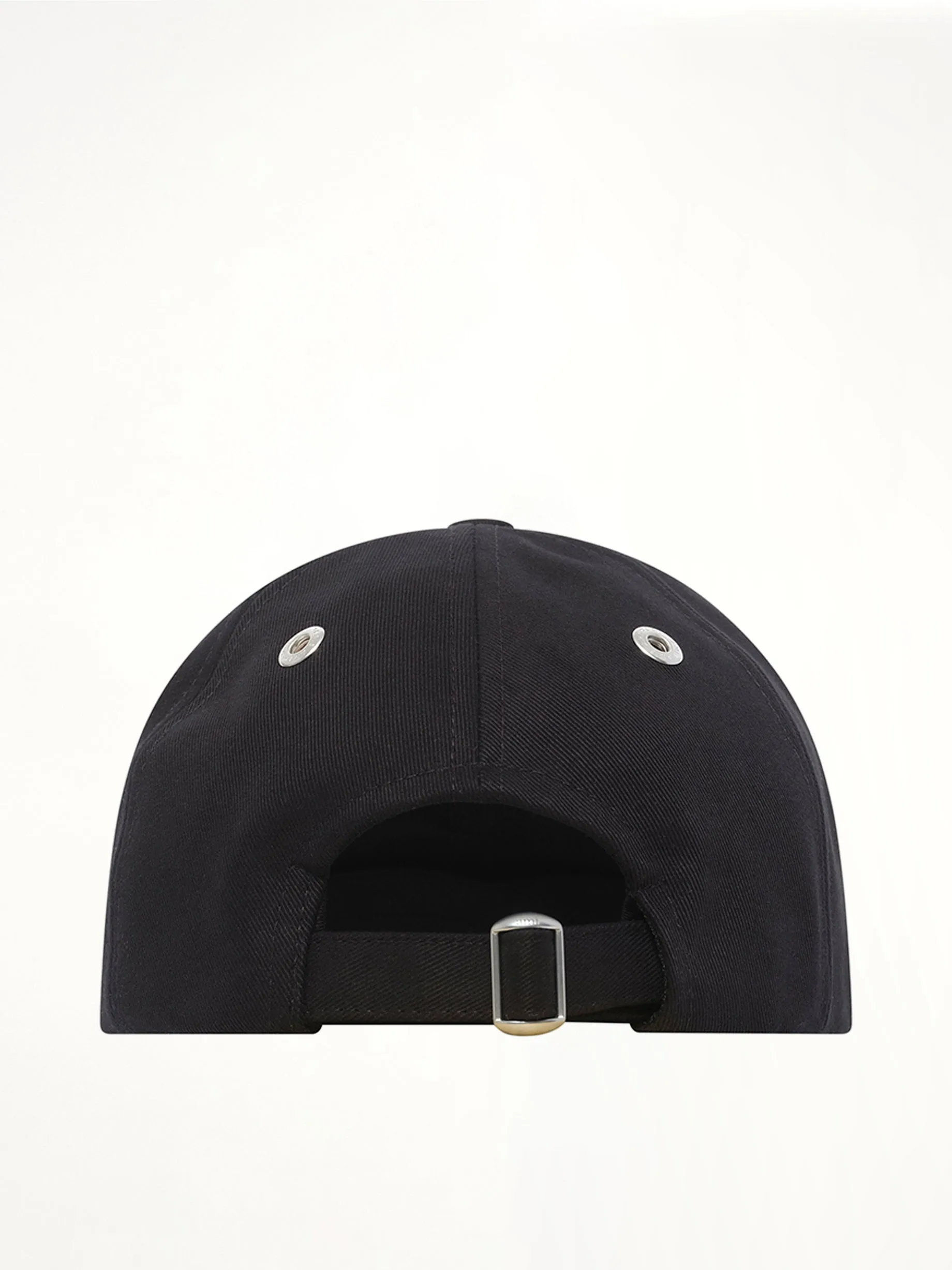 Red Ami De Coeur Embroidery Cap in Black sold by MARAIS product image thumbnail 3