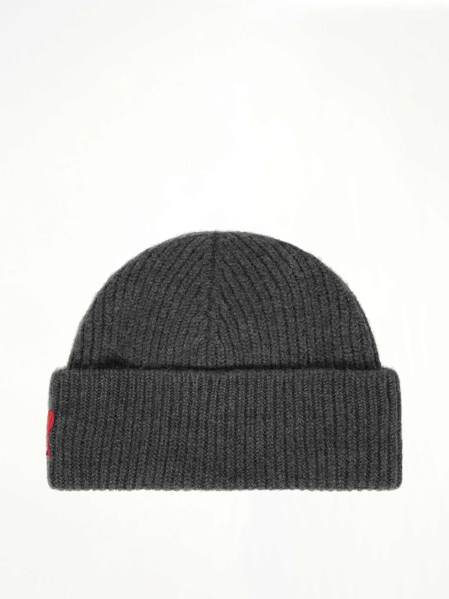 Beanie With Contrasted Ami De Coeur in Grey sold by MARAIS product image thumbnail 2