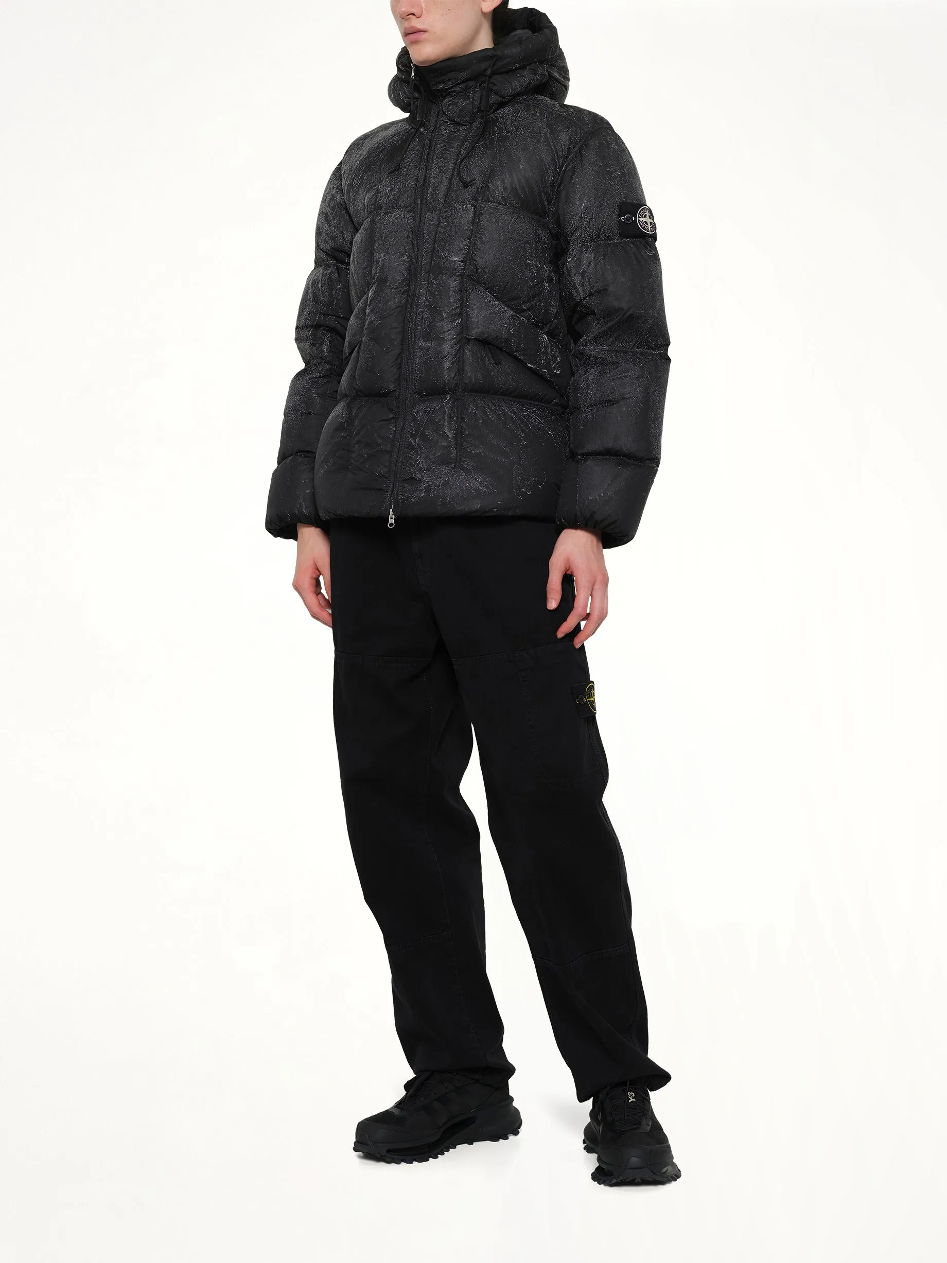 4100062 Hand Sprayed Reflective Puffer in Black sold by MARAIS product image thumbnail 4