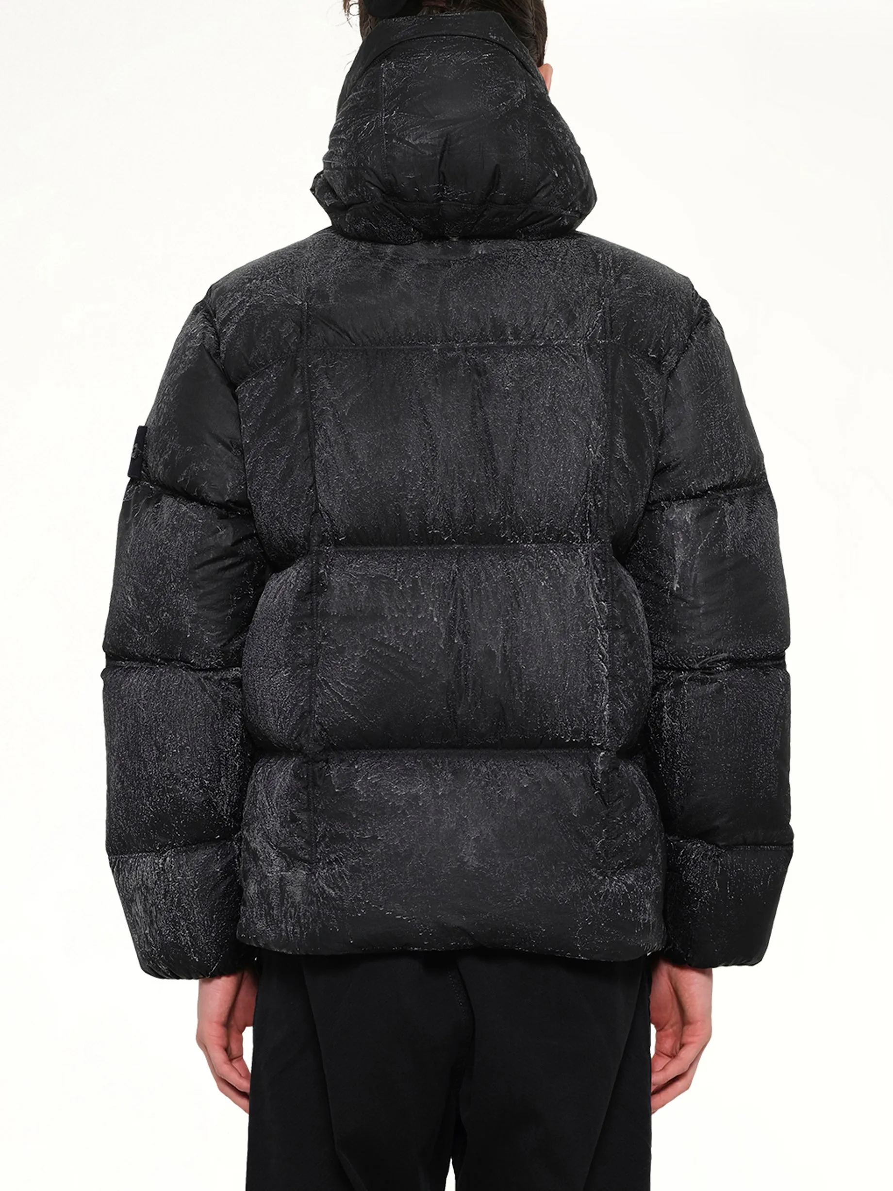 4100062 Hand Sprayed Reflective Puffer in Black sold by MARAIS product image thumbnail 5