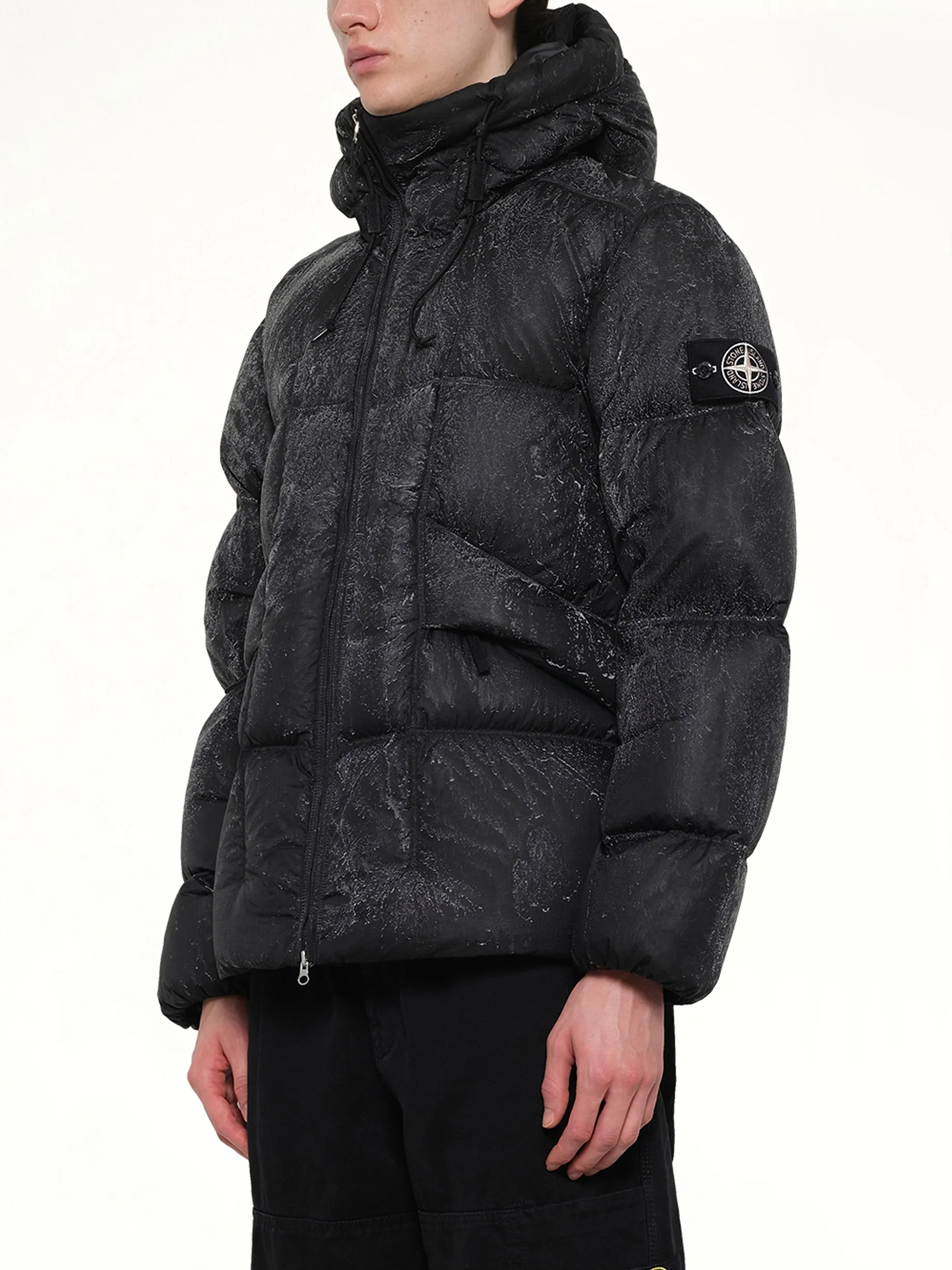 4100062 Hand Sprayed Reflective Puffer in Black sold by MARAIS product image thumbnail 3