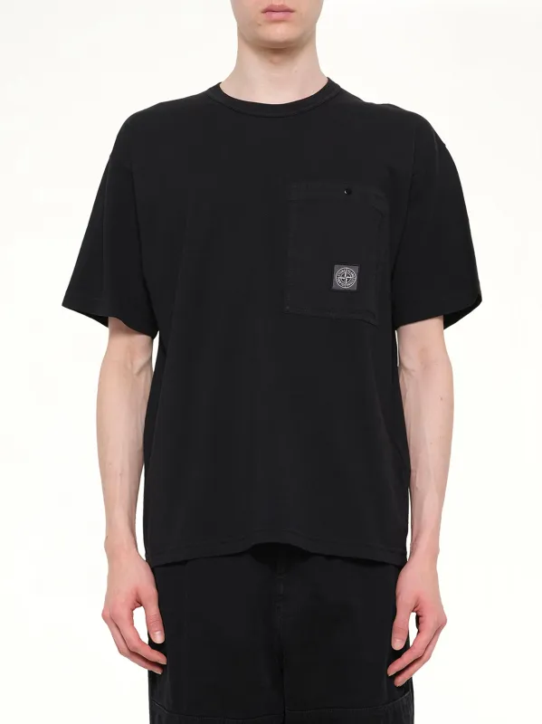2100004 SS T-Shirt in Black sold by MARAIS