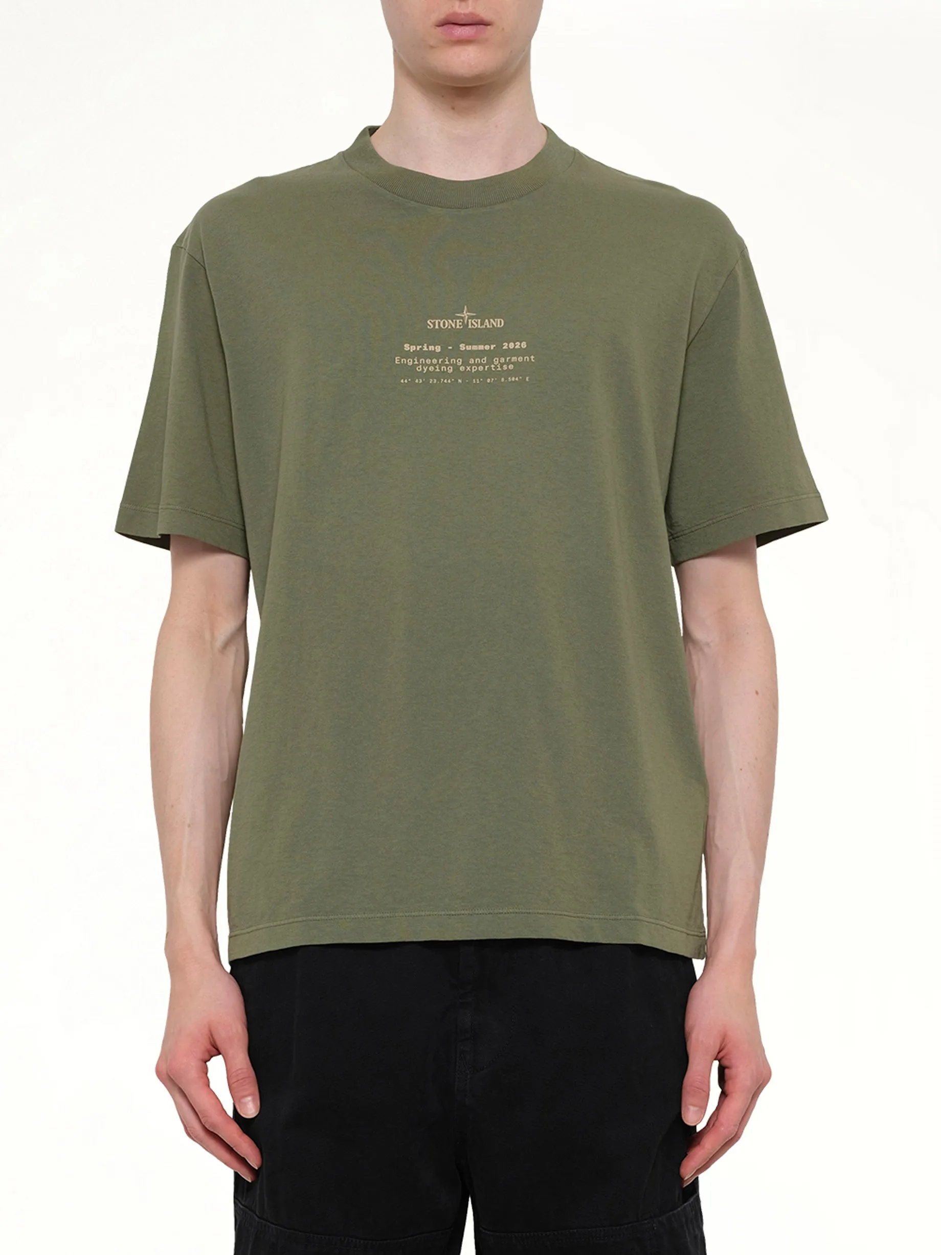 2100001 SS T-Shirt in Military Green sold by MARAIS
