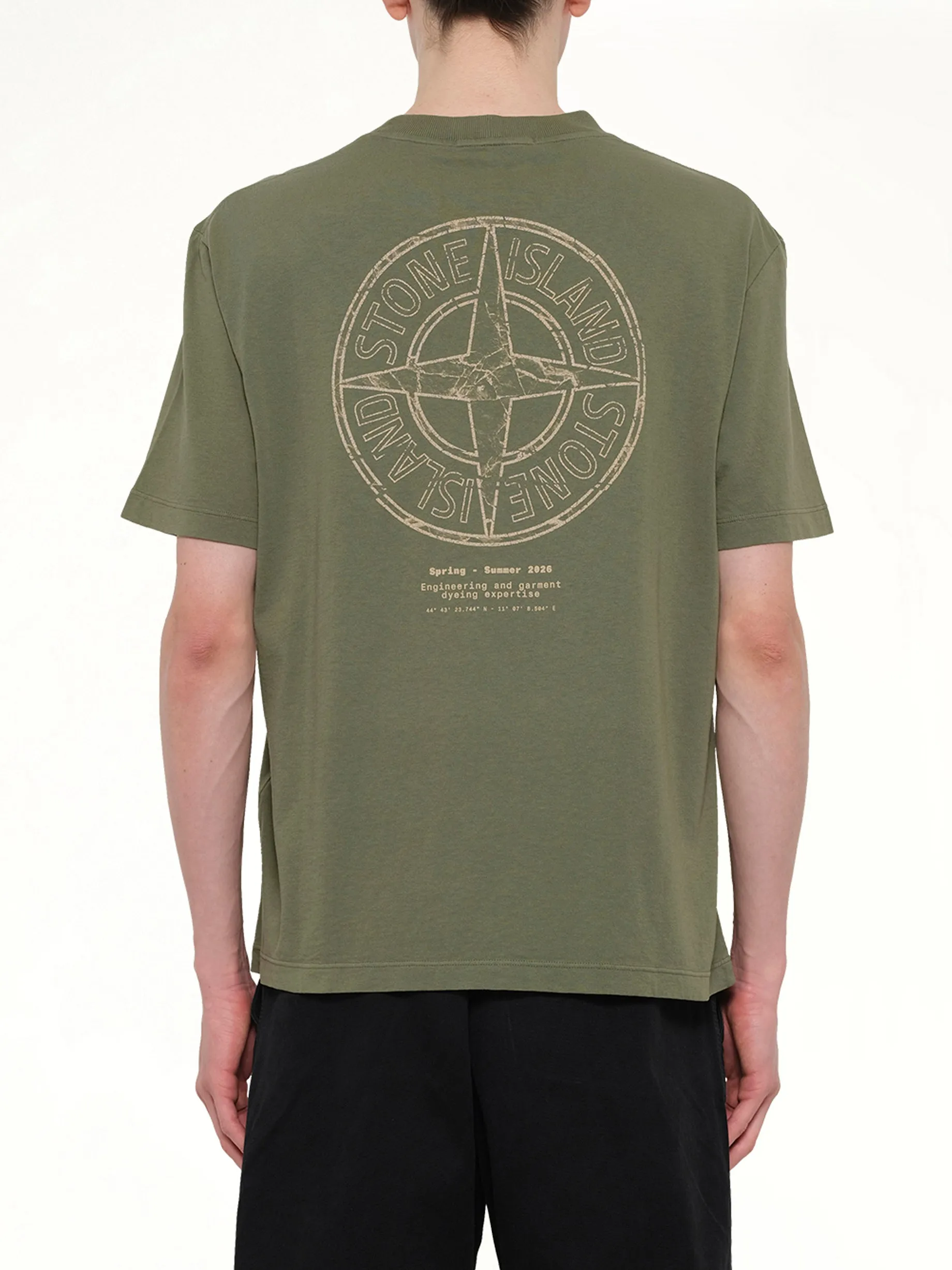 2100001 SS T-Shirt in Military Green sold by MARAIS product image thumbnail 5
