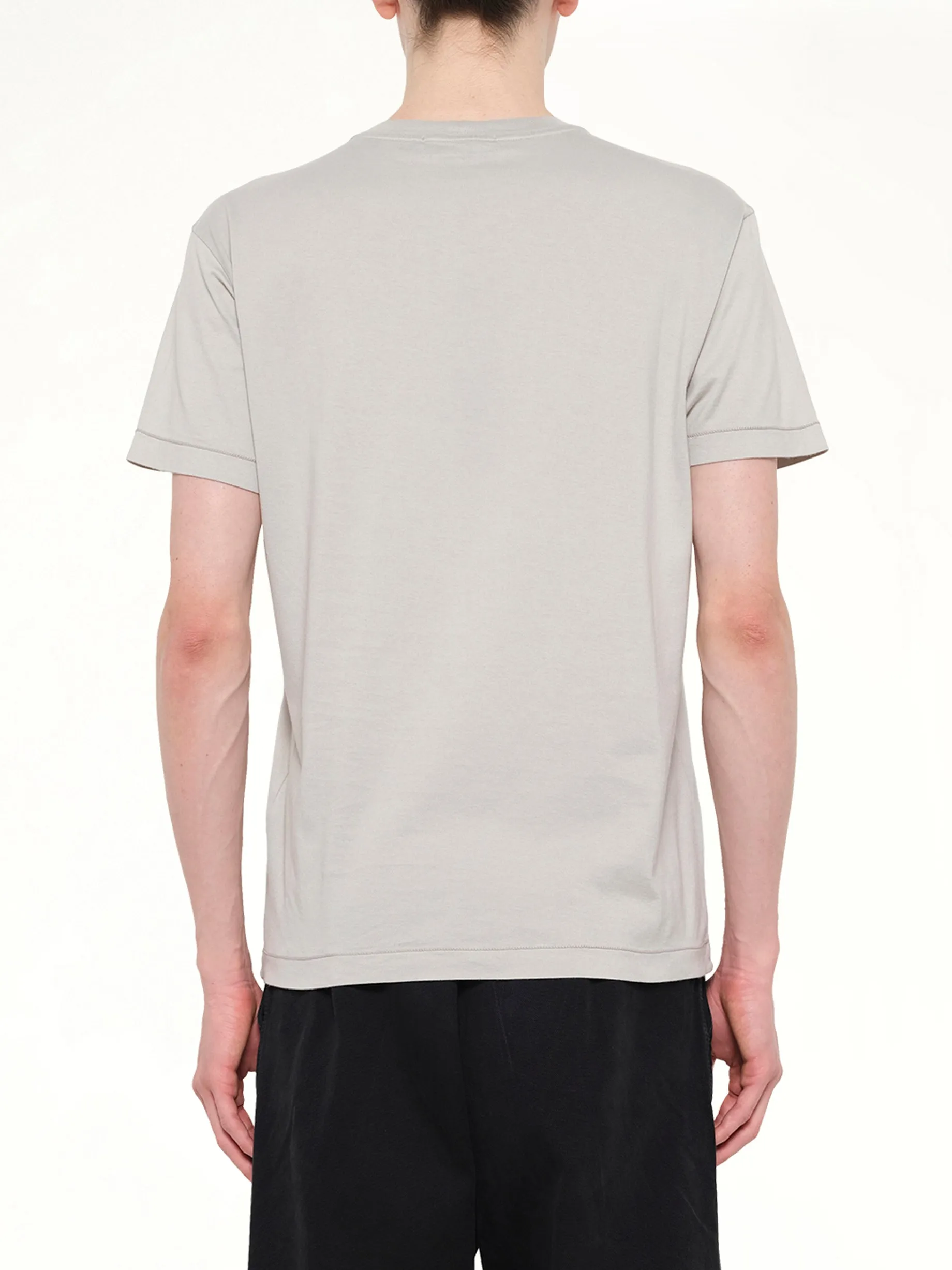 2100027 Logo Patch T-Shirt in Pearl Grey sold by MARAIS product image thumbnail 5