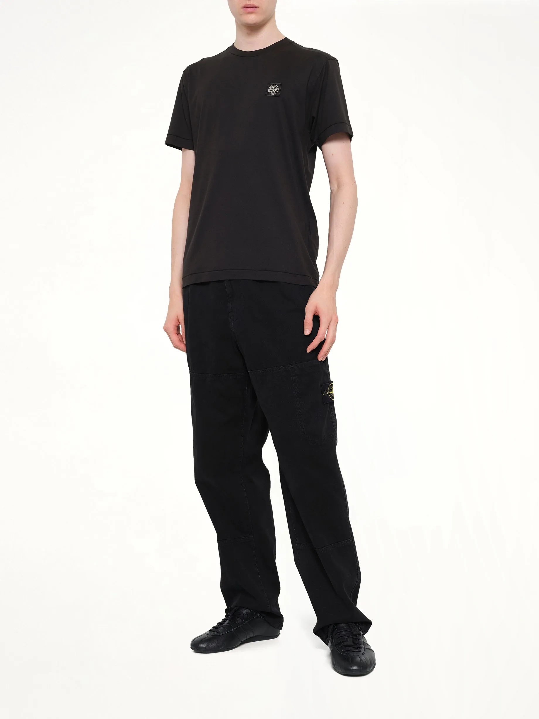 2100027 Logo Patch T-Shirt in Black sold by MARAIS product image thumbnail 4