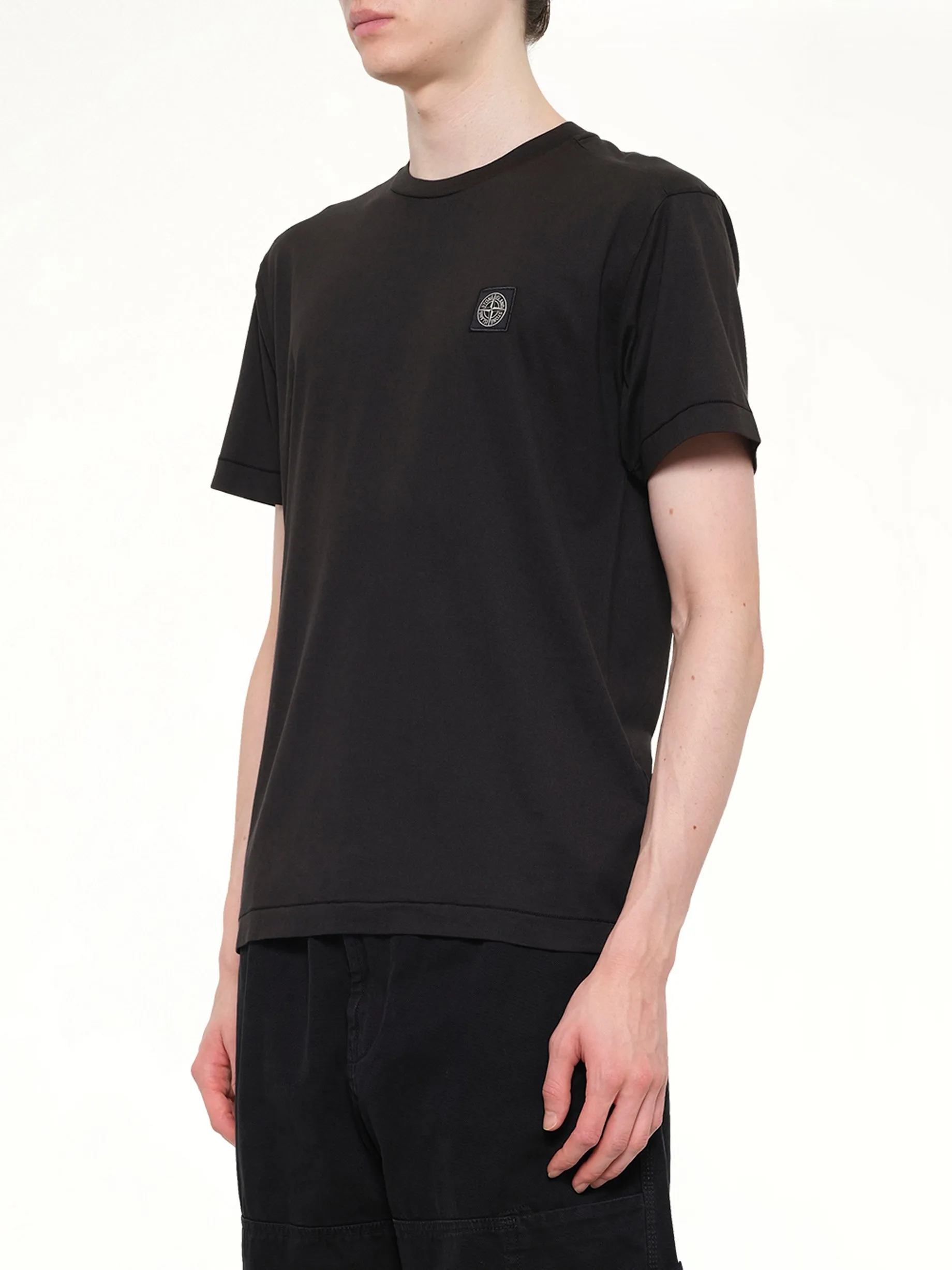 2100027 Logo Patch T-Shirt in Black sold by MARAIS product image thumbnail 3