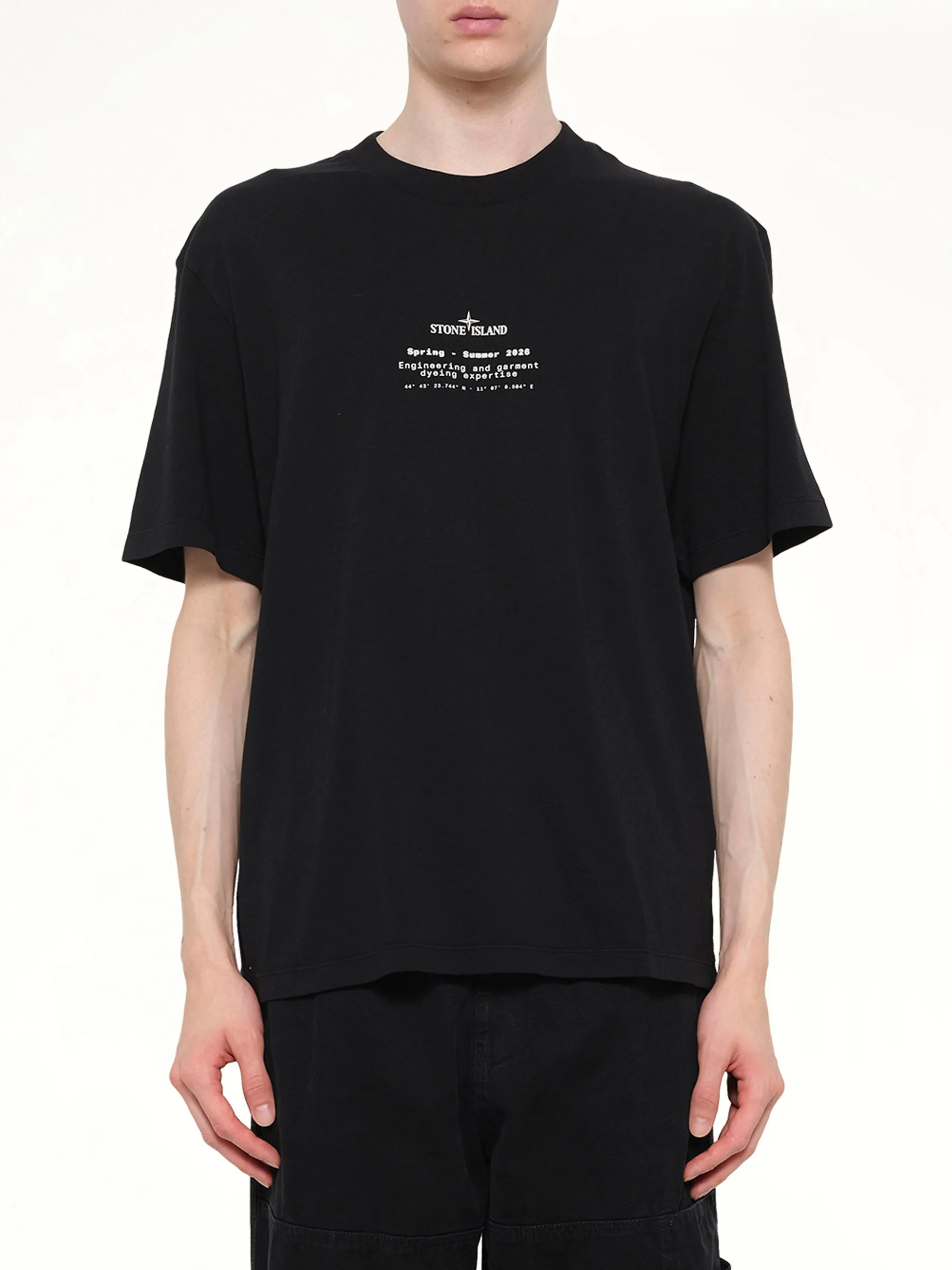 2100001 SS26 T-Shirt in Black sold by MARAIS