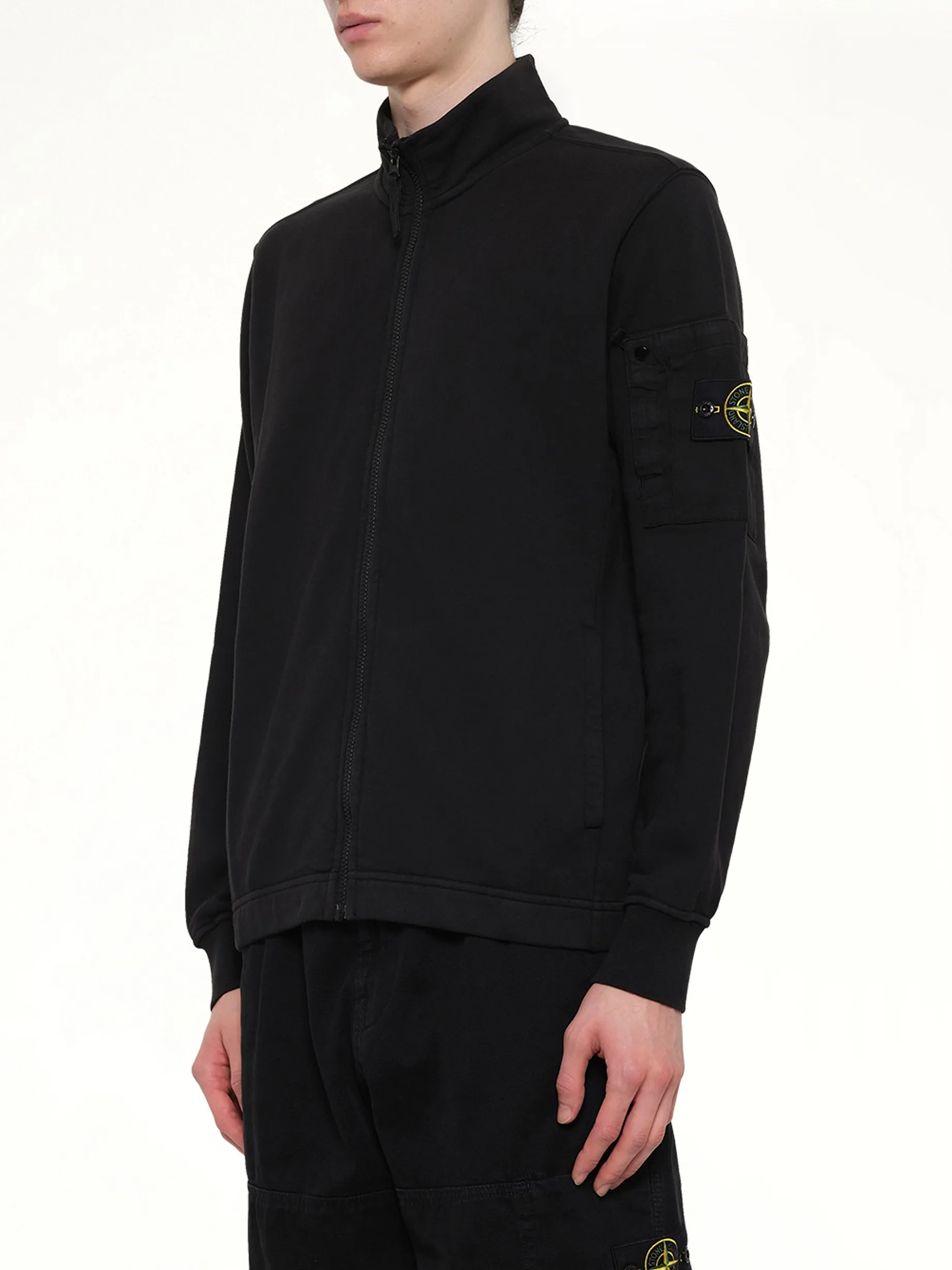 6100018 Zip Up Cardigan in Black sold by MARAIS product image thumbnail 3