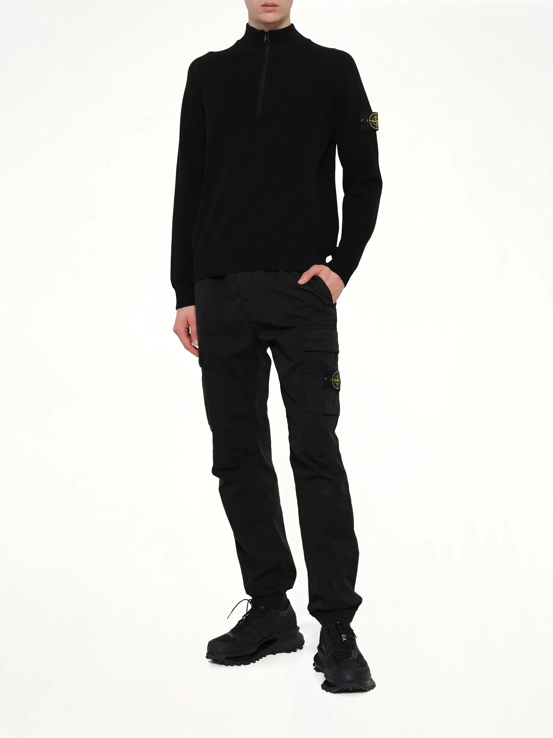 5100124 LS Polo in Black sold by MARAIS product image thumbnail 4