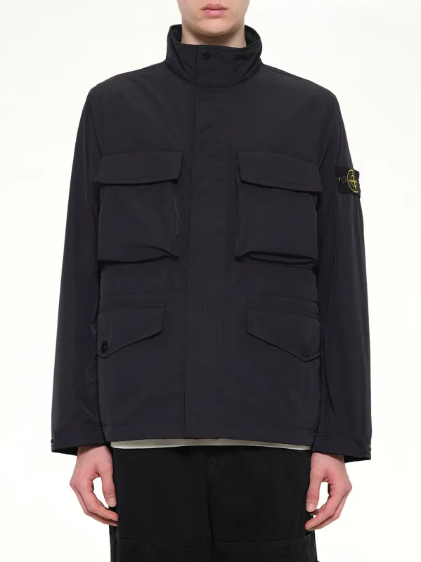 4100034 Field Jacket in Black made by Stone Island