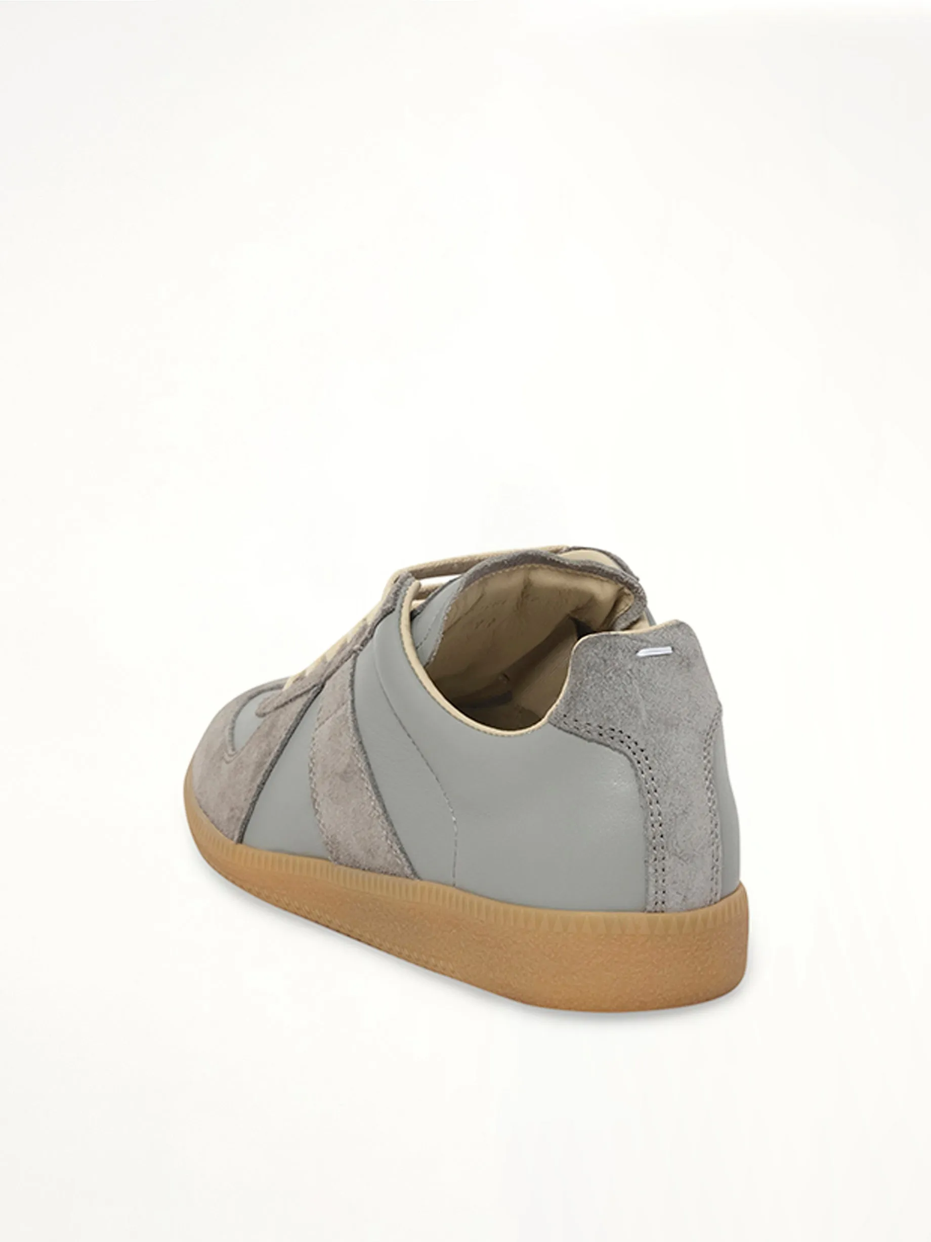 Replica Leather Sneaker in Ghost Grey sold by MARAIS product image thumbnail 3