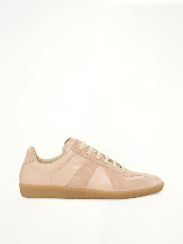 Replica Leather Sneaker in Almond Peach sold by MARAIS