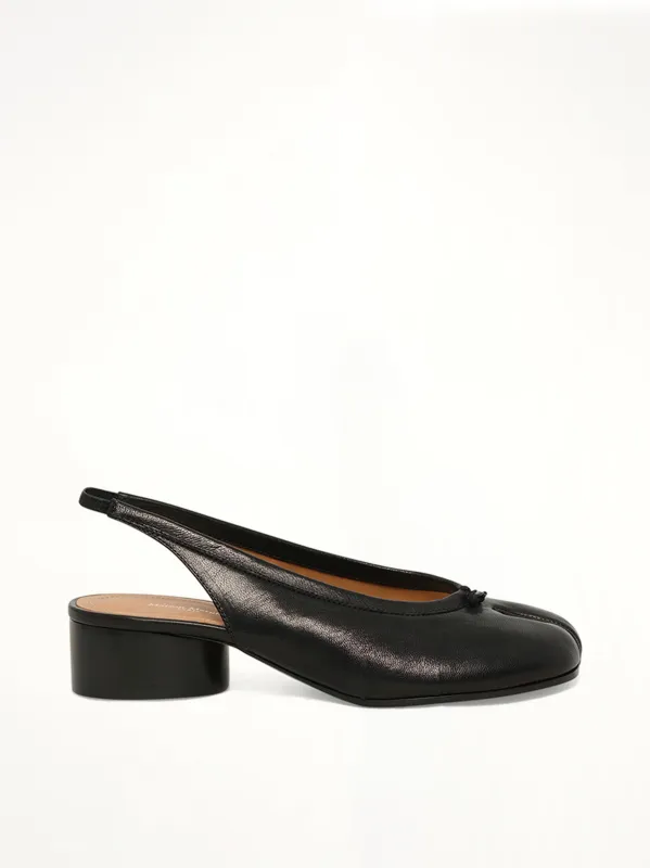 Tabi New Ballerina Slingback H30 in Black sold by MARAIS