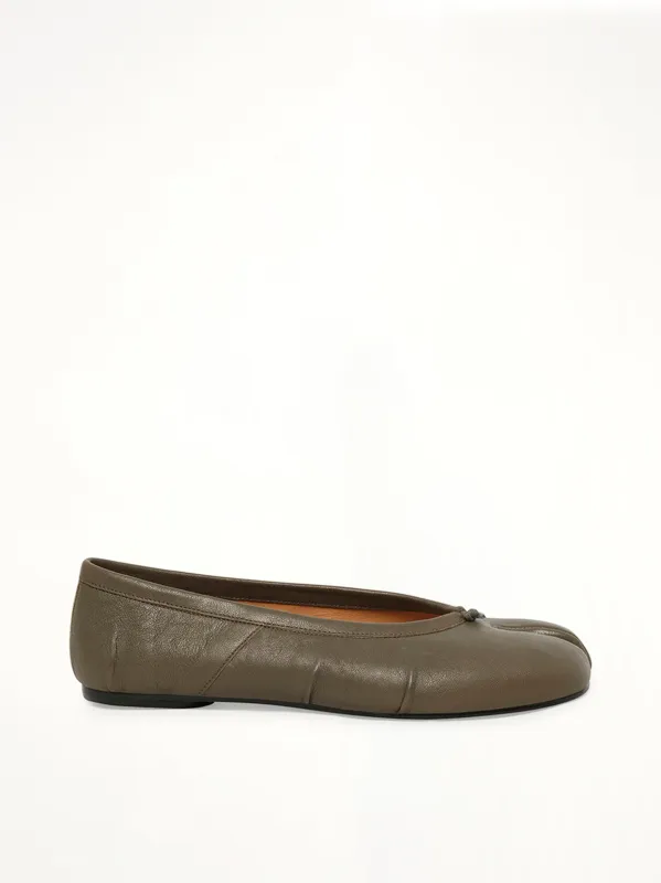 Tabi New Ballerina in Cold Brown sold by MARAIS