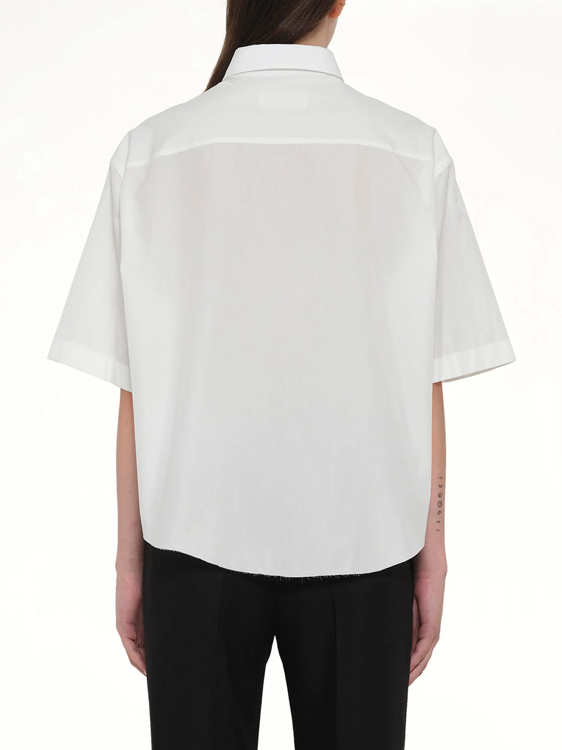 Short Sleeve Shirt in Off White sold by MARAIS product image thumbnail 5