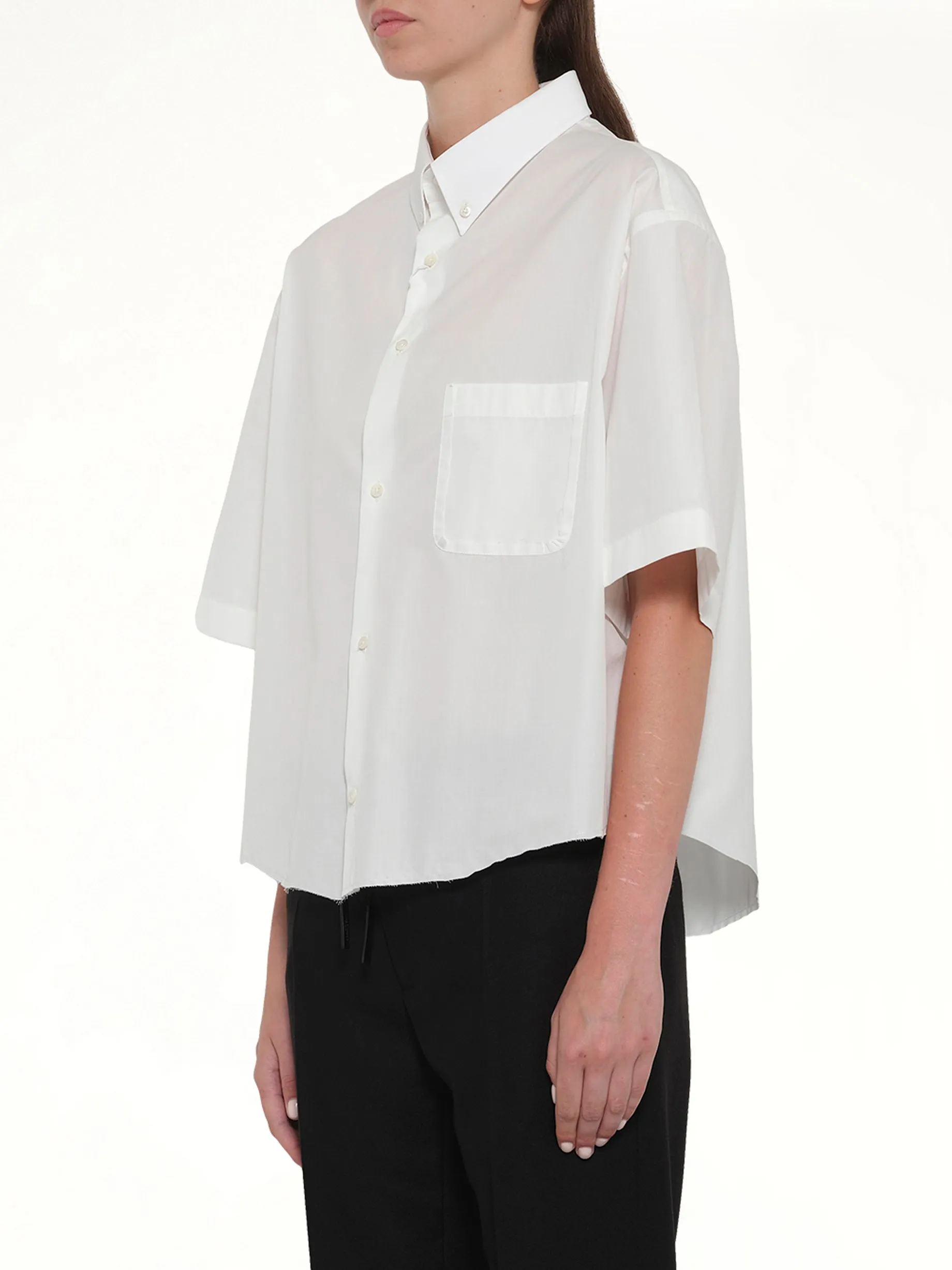 Short Sleeve Shirt in Off White sold by MARAIS product image thumbnail 3