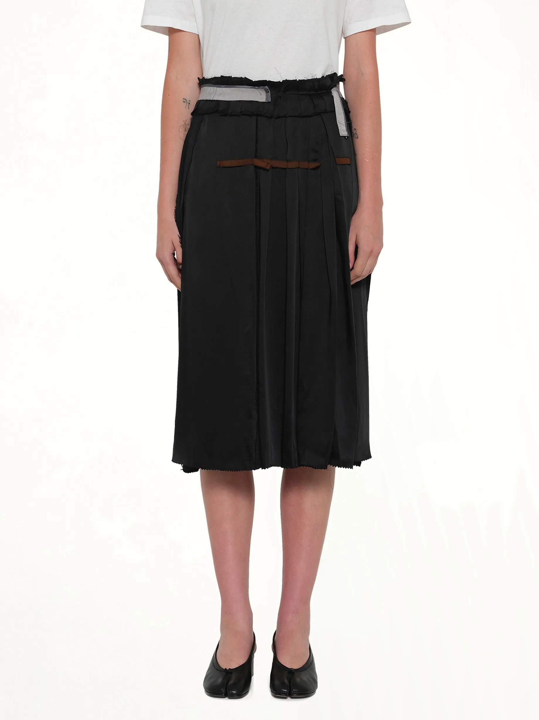 Layered Skirt in Black sold by MARAIS
