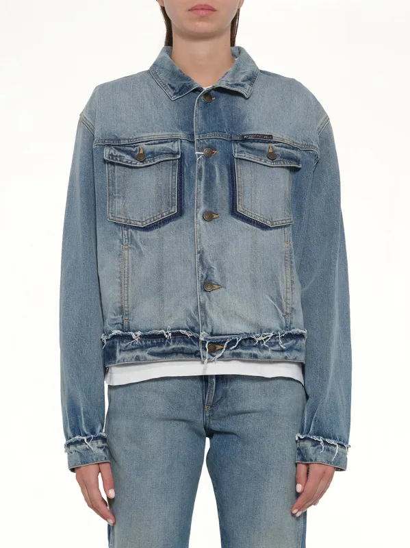 Denim Jacket in Light Blue Indigo made by Maison Margiela