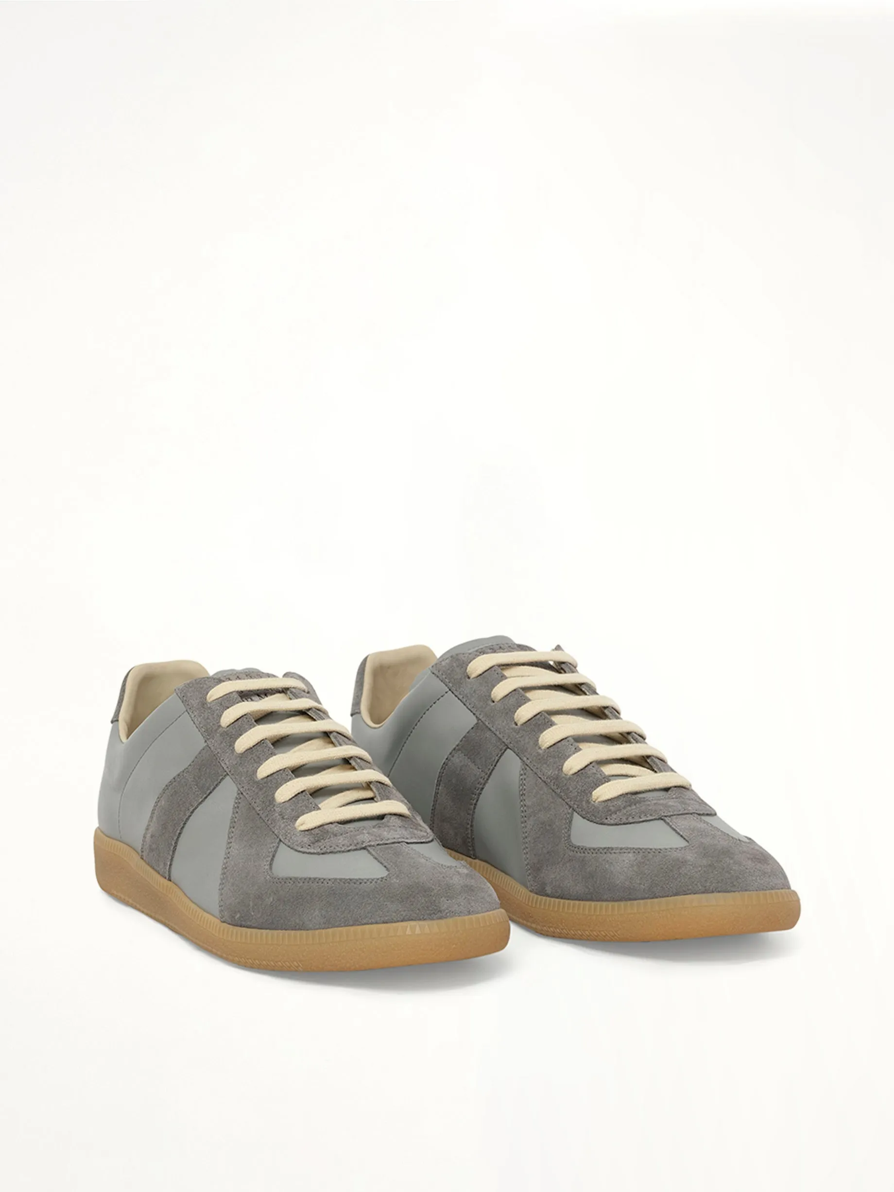 Replica Leather Sneaker in Ghost Gray sold by MARAIS product image thumbnail 2