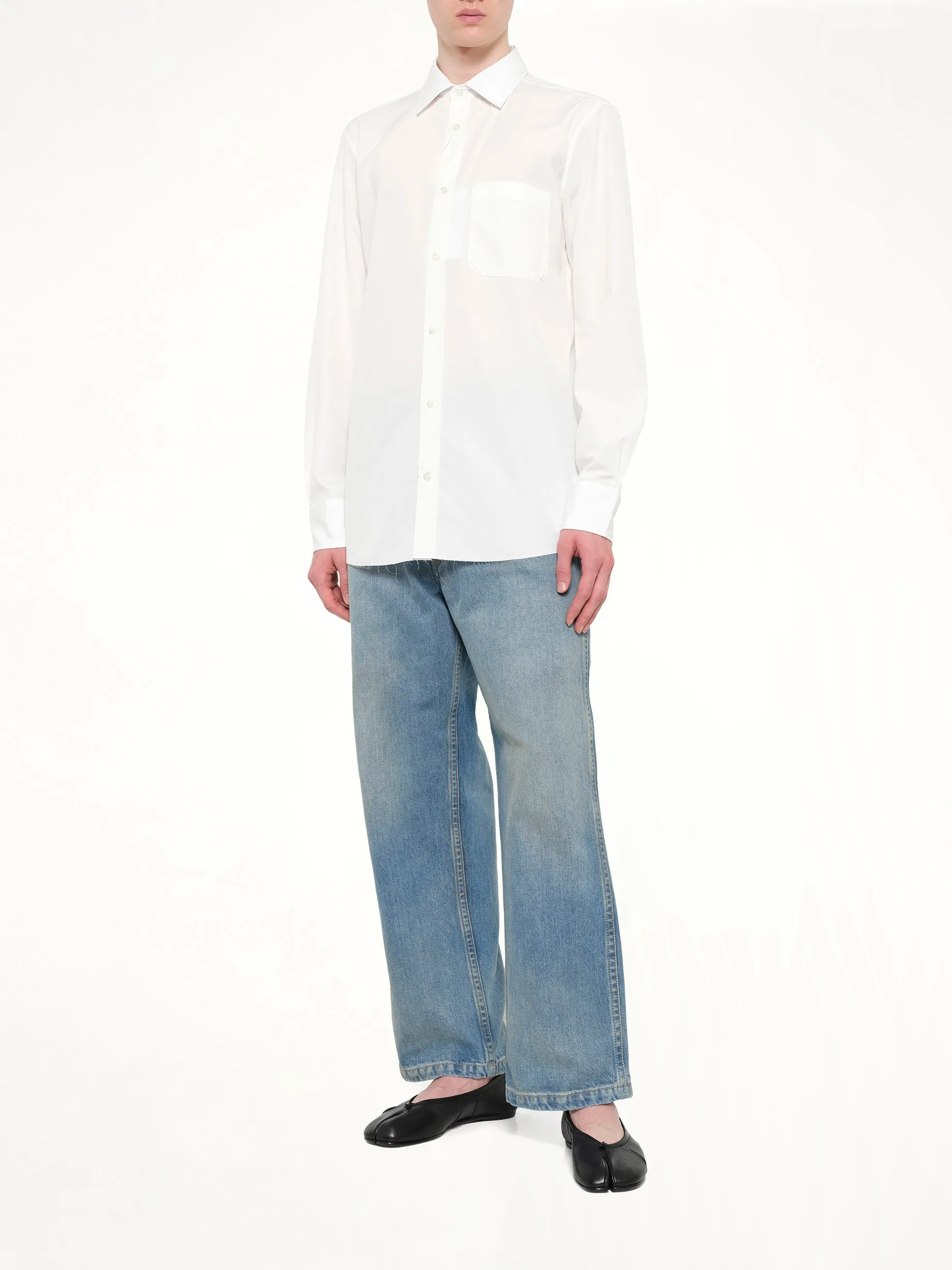 Long Sleeve Shirt in Off White sold by MARAIS product image thumbnail 4