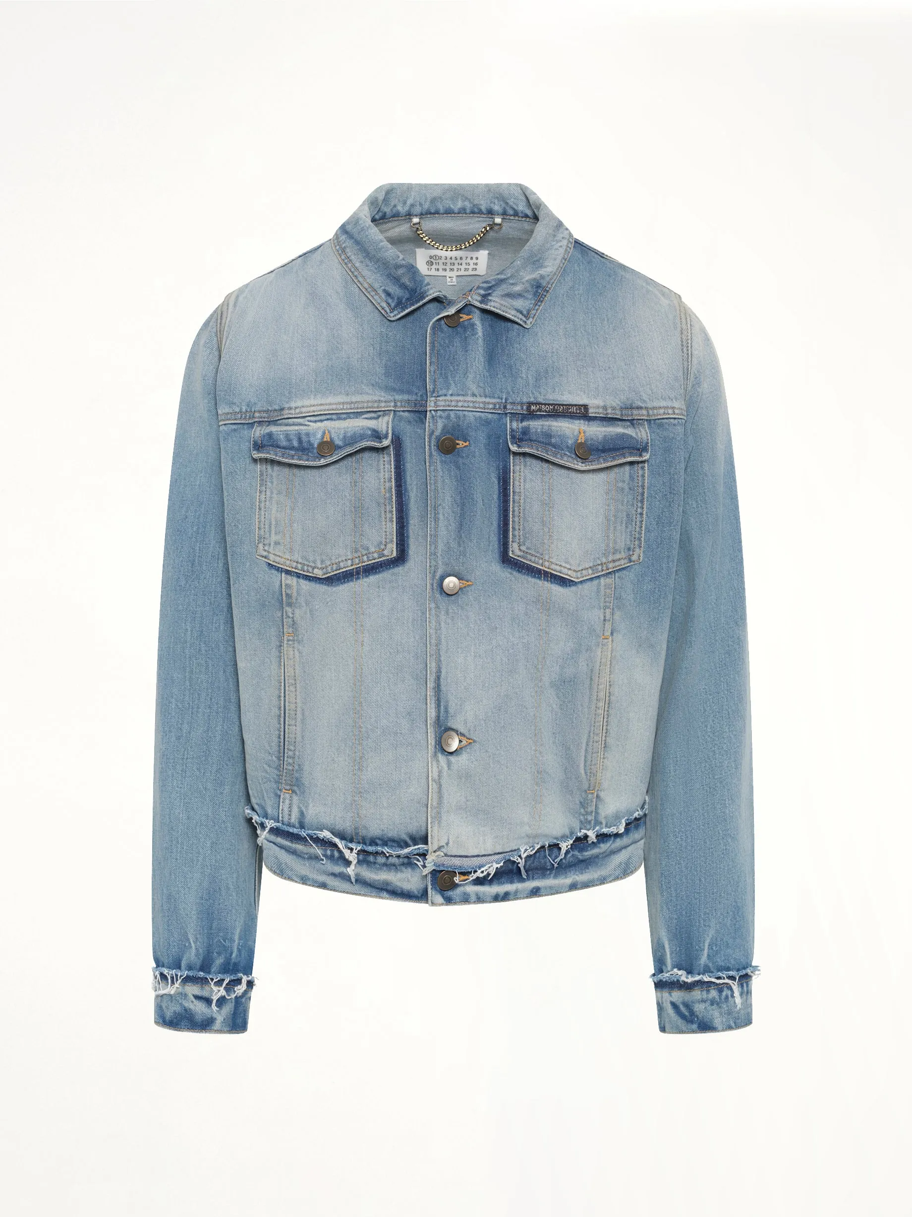 Washed Denim Jacket in Blue sold by MARAIS product image thumbnail 2