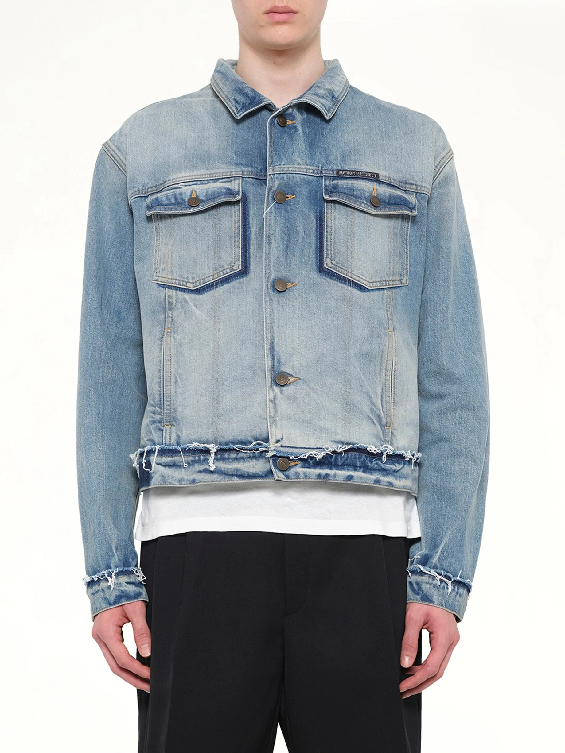 Washed Denim Jacket in Blue sold by MARAIS
