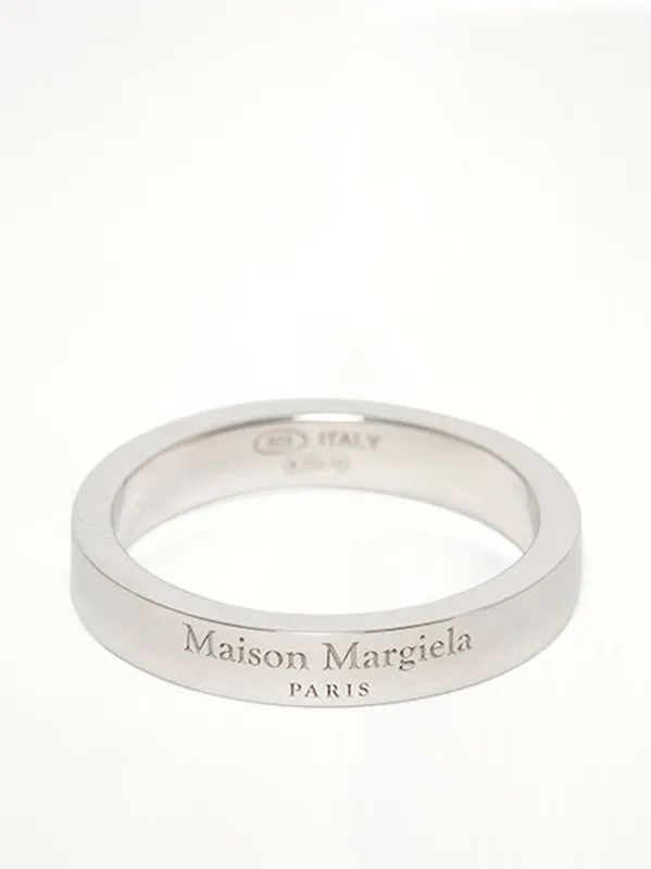 Logo Reference Ring 4mm in Silver sold by MARAIS
