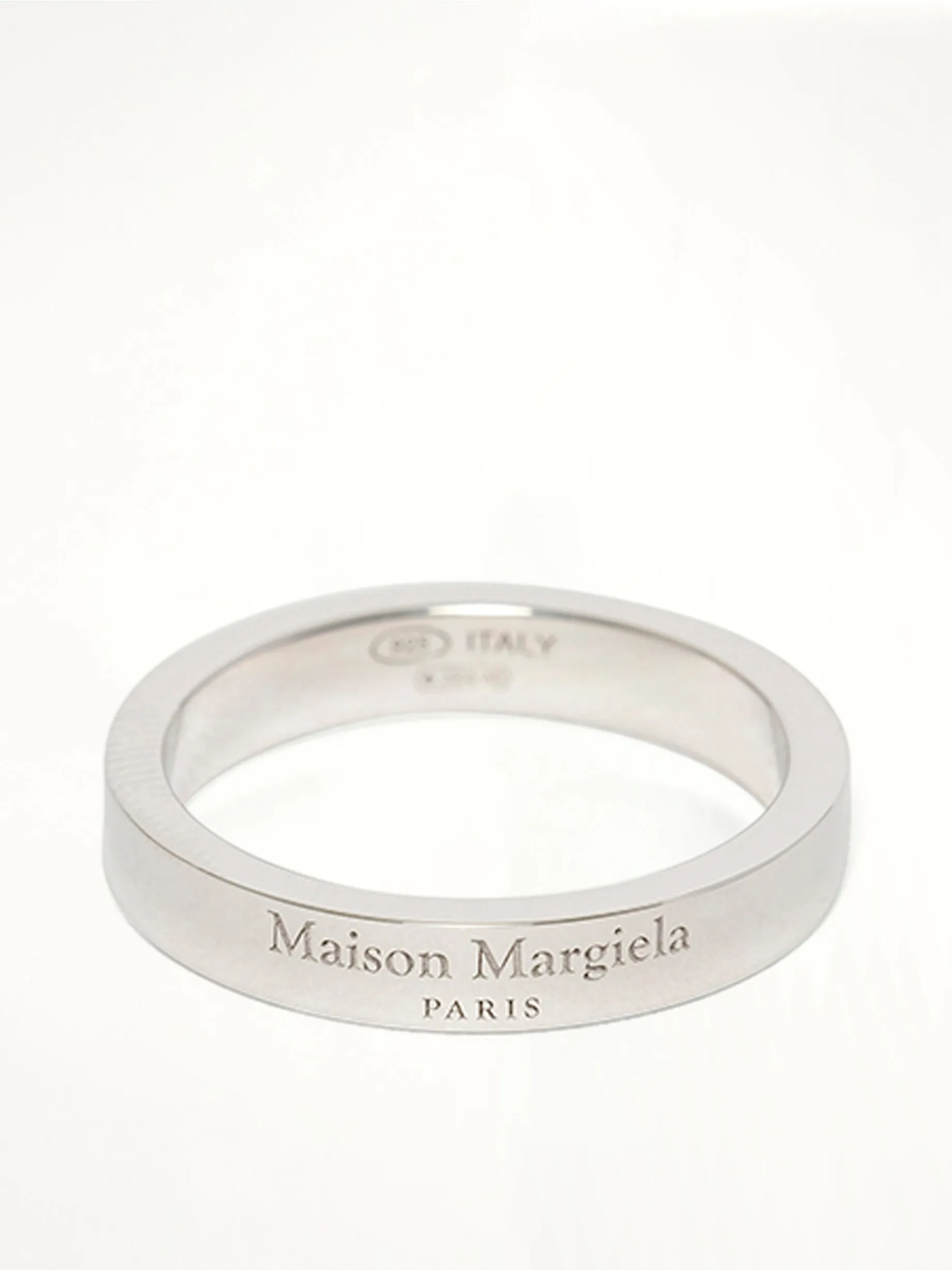 Logo Reference Ring 4mm in Silver sold by MARAIS