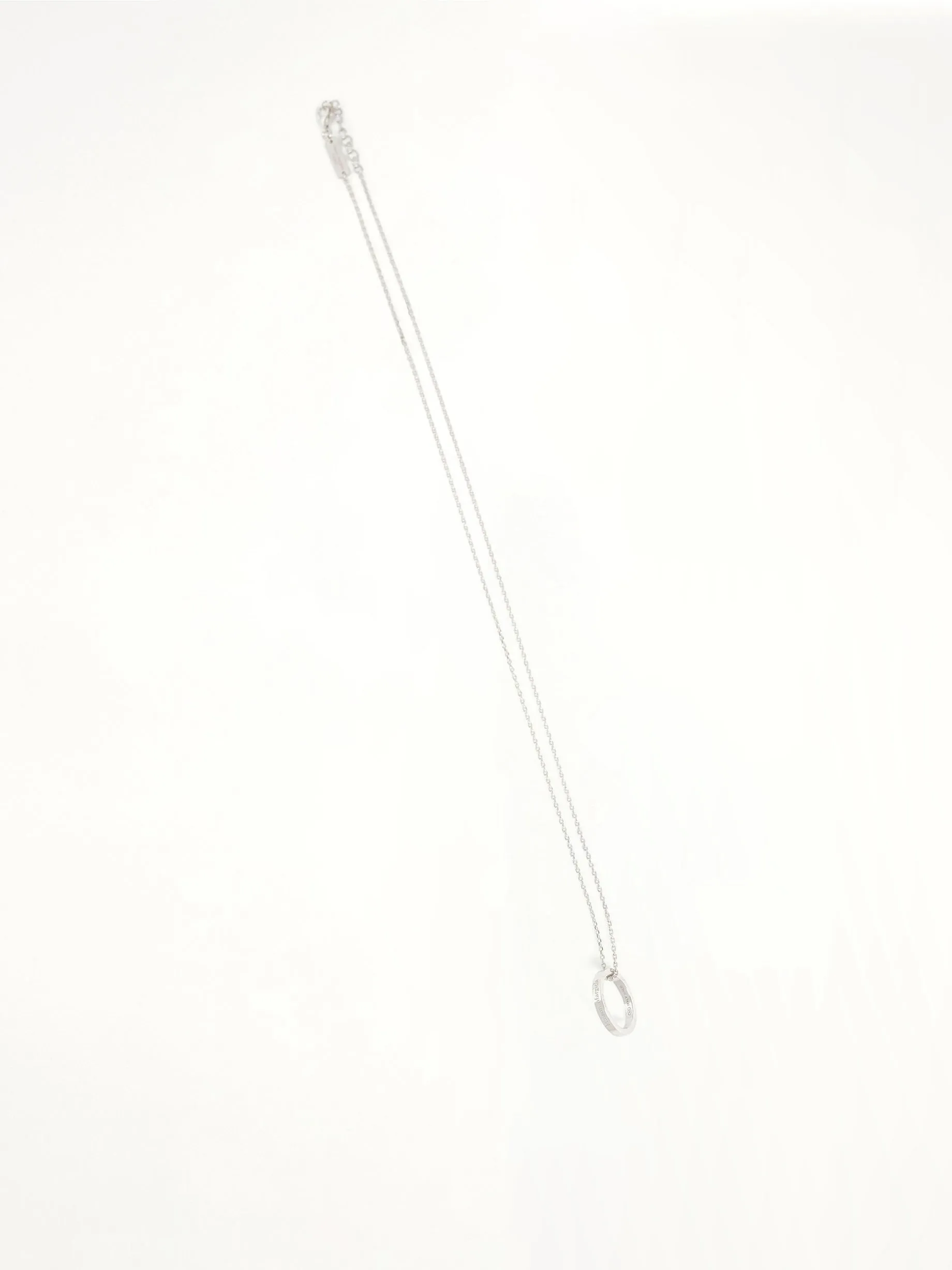 Logo Reference Necklace with Ring 3mm in Gold Coated Silver sold by MARAIS