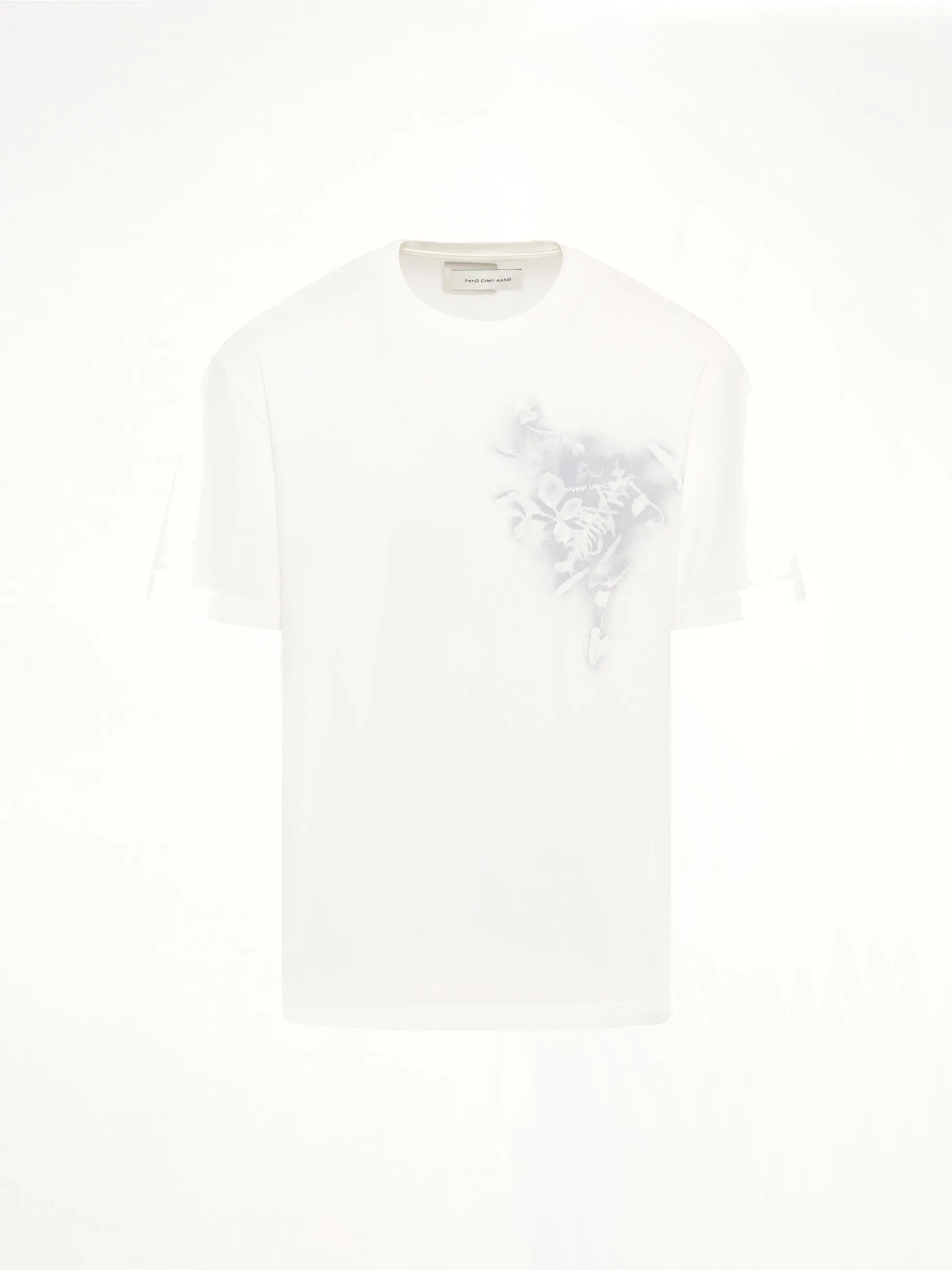 Spray Painted Plants Dye T-Shirt in White sold by MARAIS product image thumbnail 2