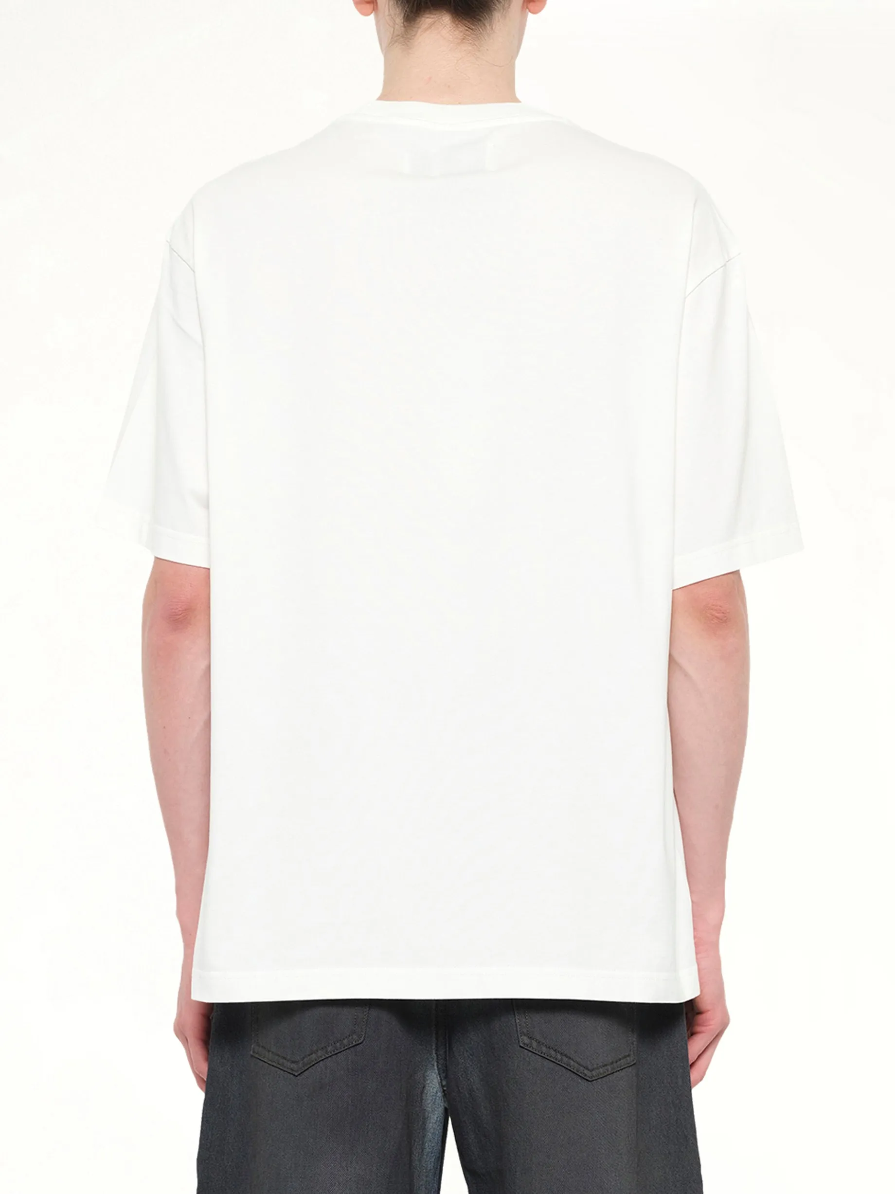 Spray Painted Plants Dye T-Shirt in White sold by MARAIS product image thumbnail 5