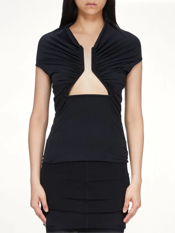 Jersey SS Prong in Black sold by MARAIS