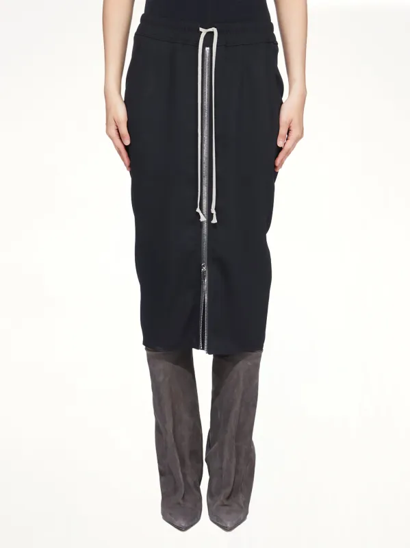 Zipped Short Pillar in Black sold by MARAIS