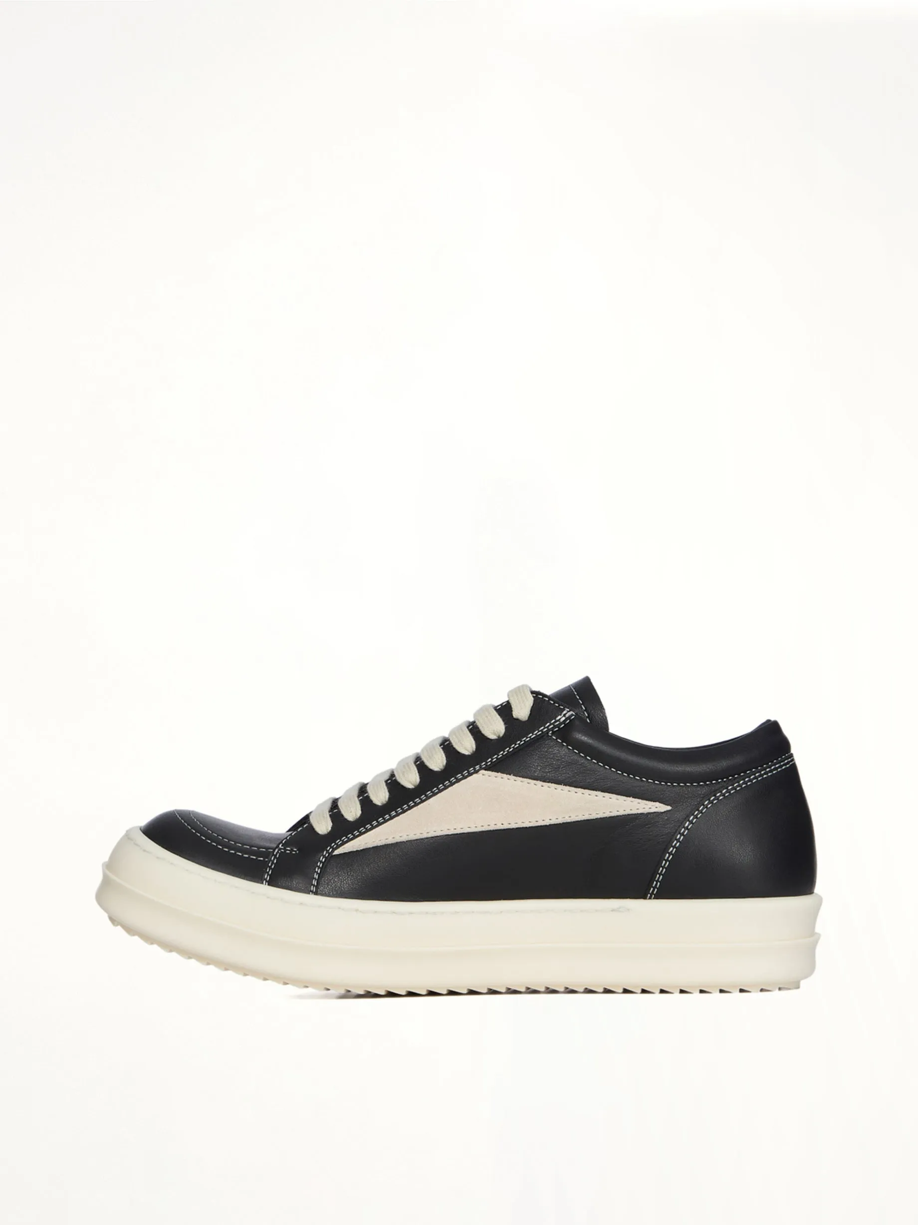 Vintage Calf Sneaks in Black/Milk sold by MARAIS product image thumbnail 3