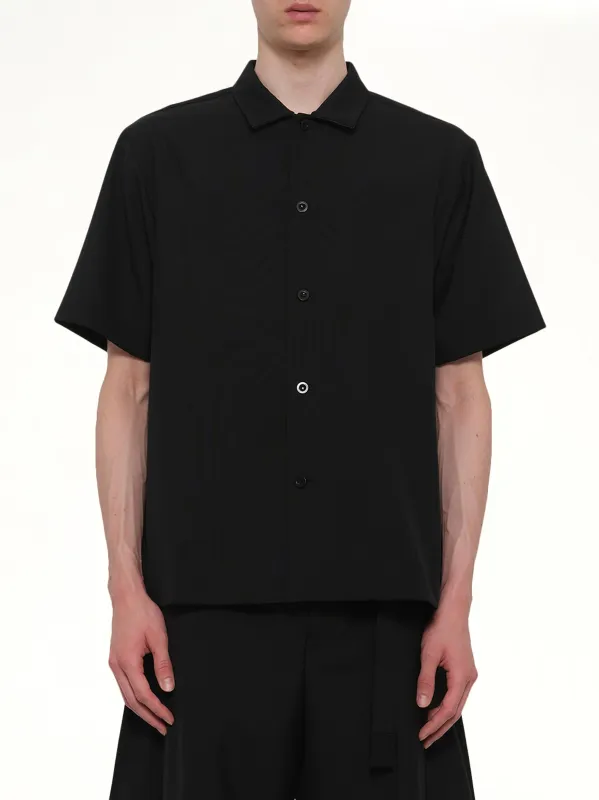 Suiting Shirt in Black made by Sacai