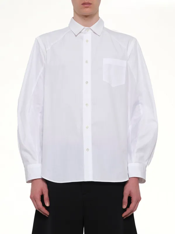 Poplin Shirt in Off White made by Sacai