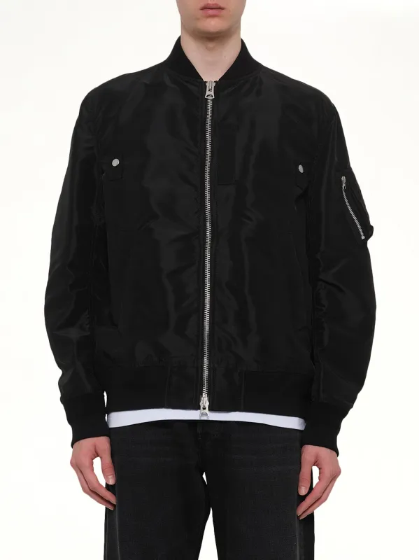 Nylon Twill Blouson in Black sold by MARAIS