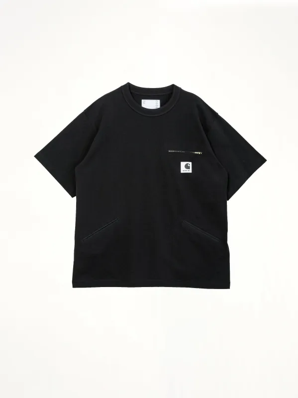 Carhartt WIP Cotton Jersey T-Shirt in Black sold by MARAIS