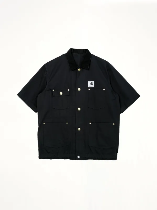 Carhartt WIP Duck Shirt in Black made by Sacai