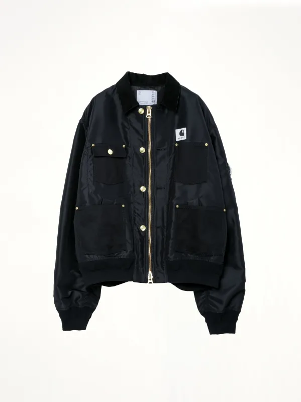 Carhartt WIP Nylon Twill x Duck Blouson in Black sold by MARAIS