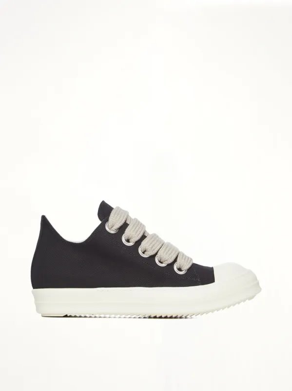 Jumbolace Low Sneaks in Black/Milk made by Rick Owens