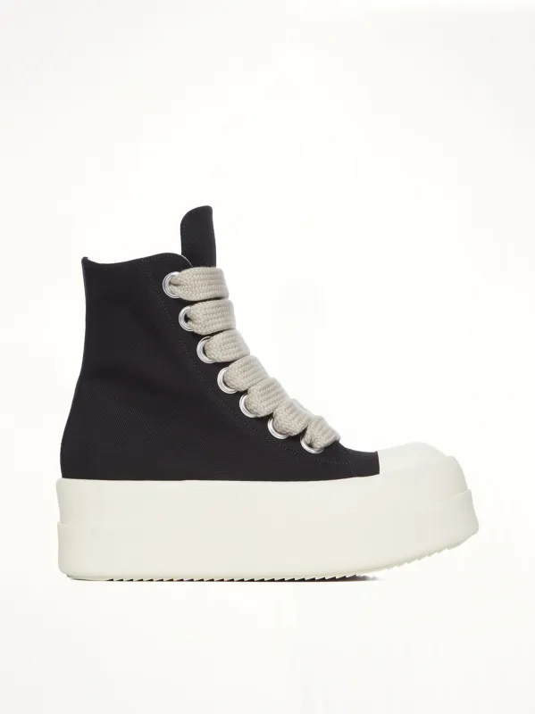 Mega Bumper Jumbolace Sneaks in Black/Milk made by Rick Owens