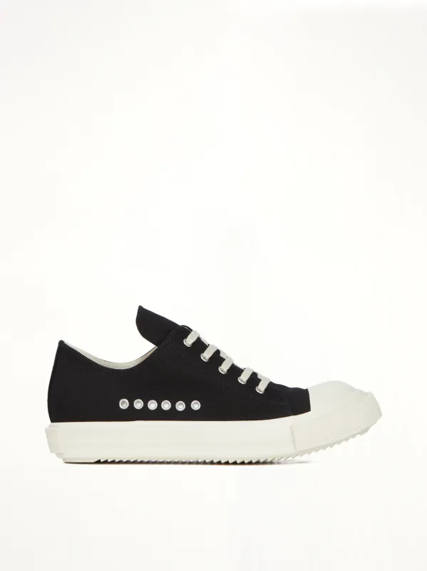 Extreme Low Sneaks in Black/Milk made by Rick Owens