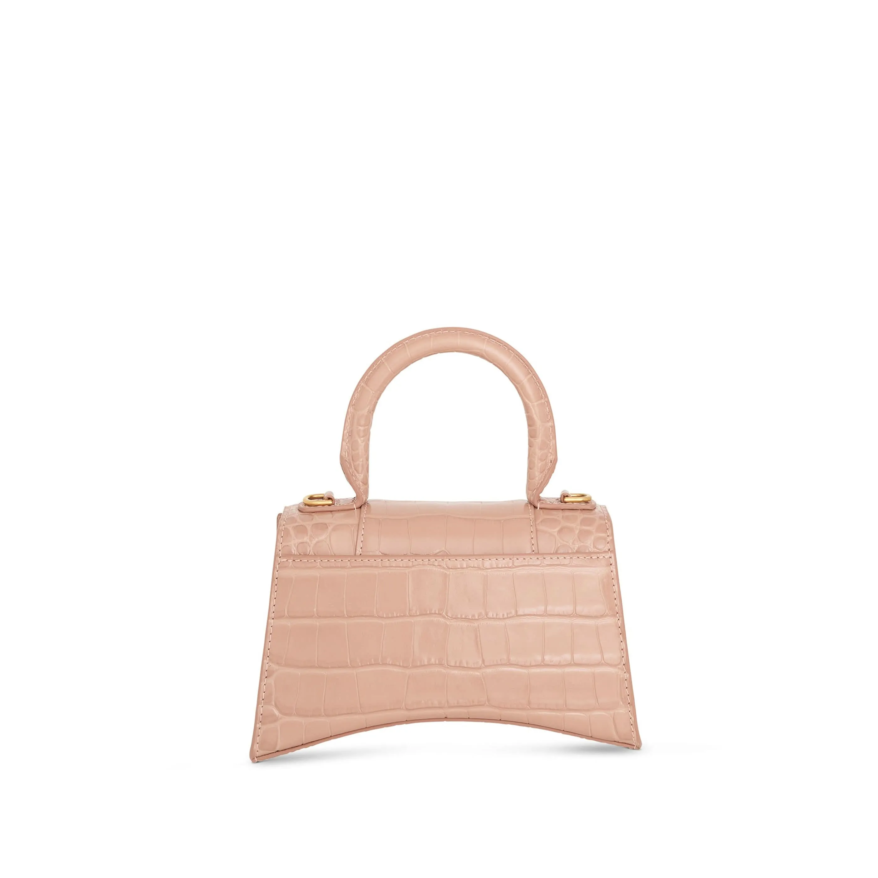 Hourglass XS Croco Embossed Bag in Nude Beige sold by MARAIS product image thumbnail 4