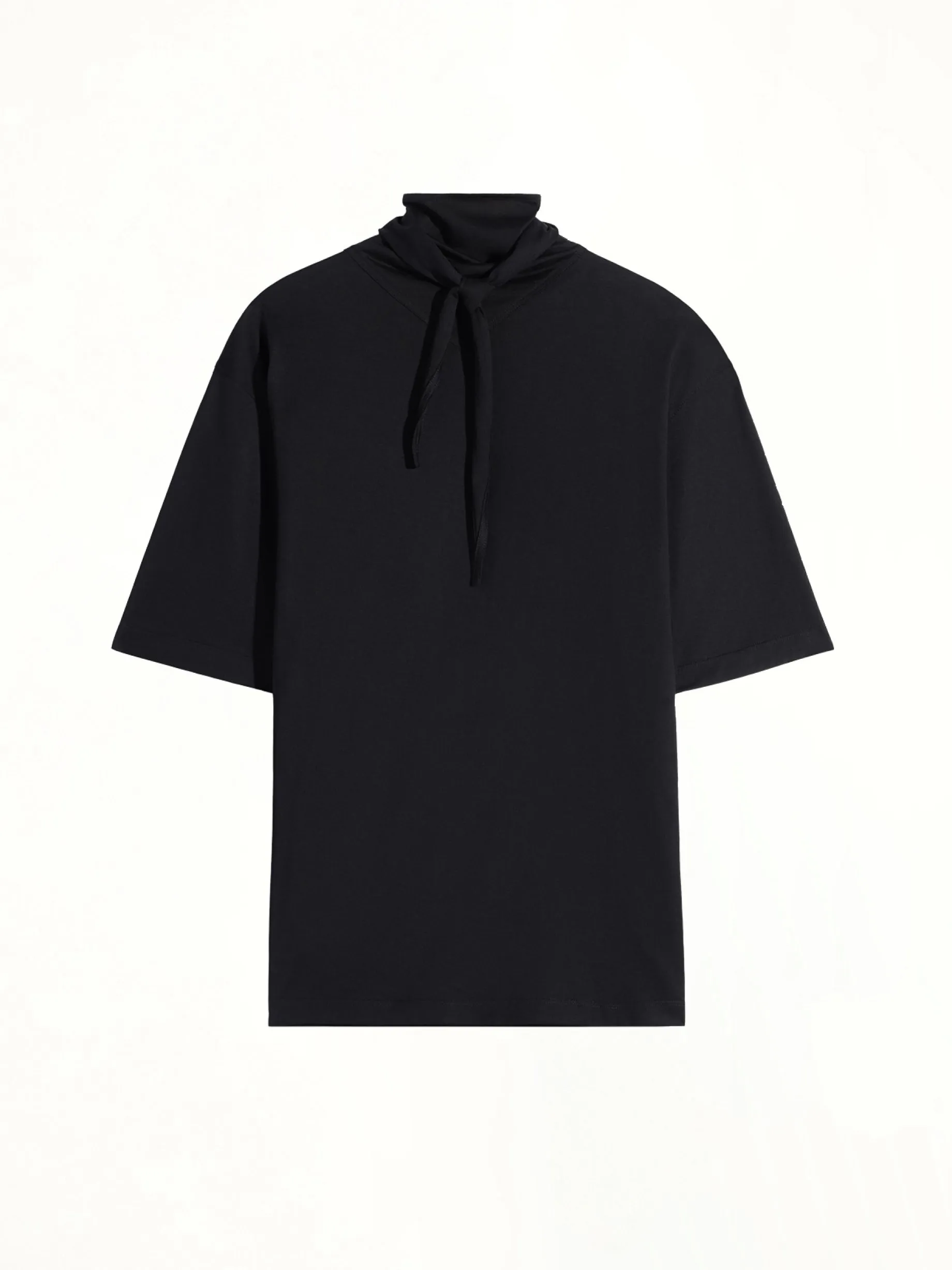 T-Shirt With Foulard in Black sold by MARAIS product image thumbnail 2