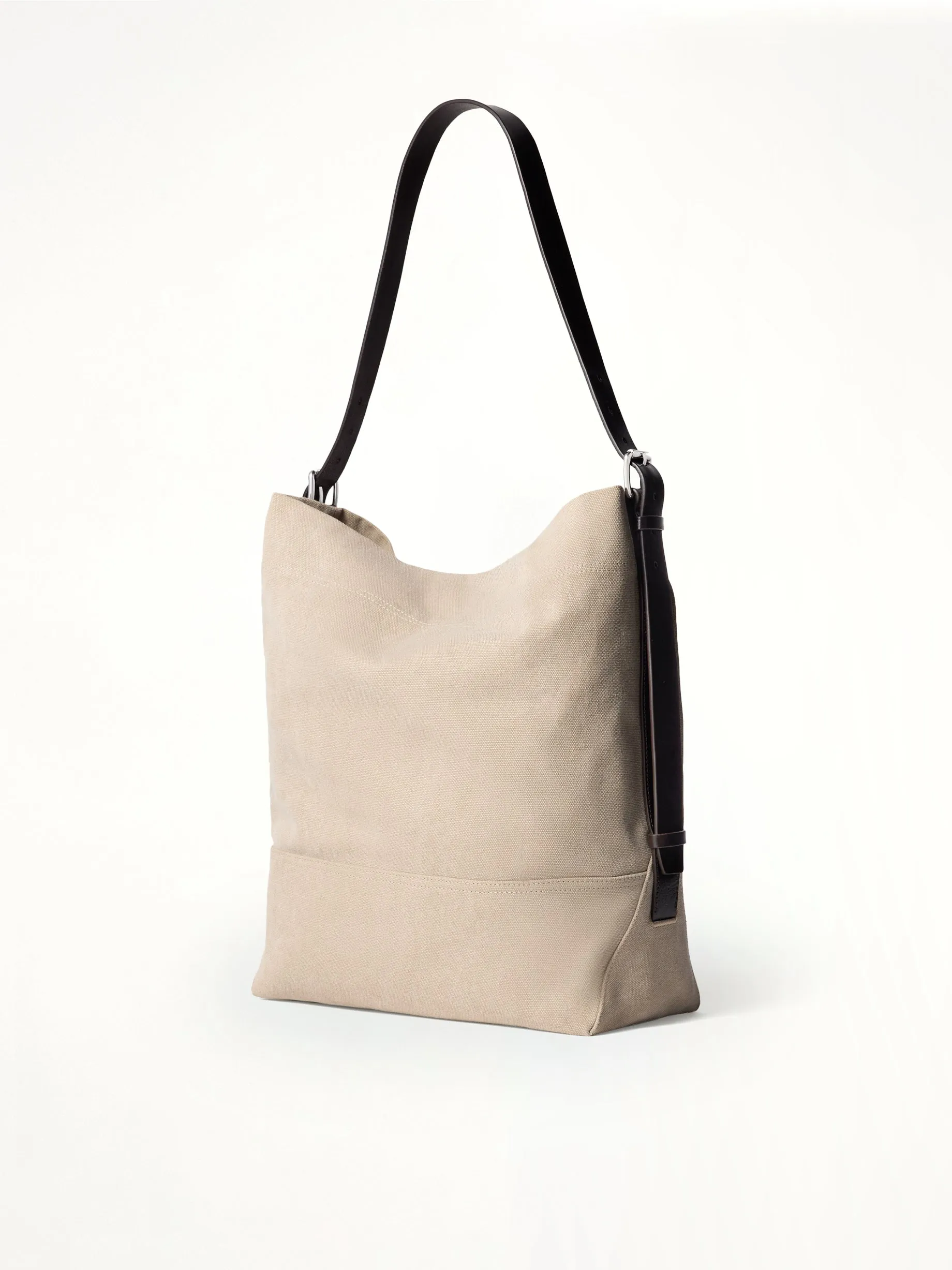 Belted Tote Bag in Dark Linen sold by MARAIS product image thumbnail 2