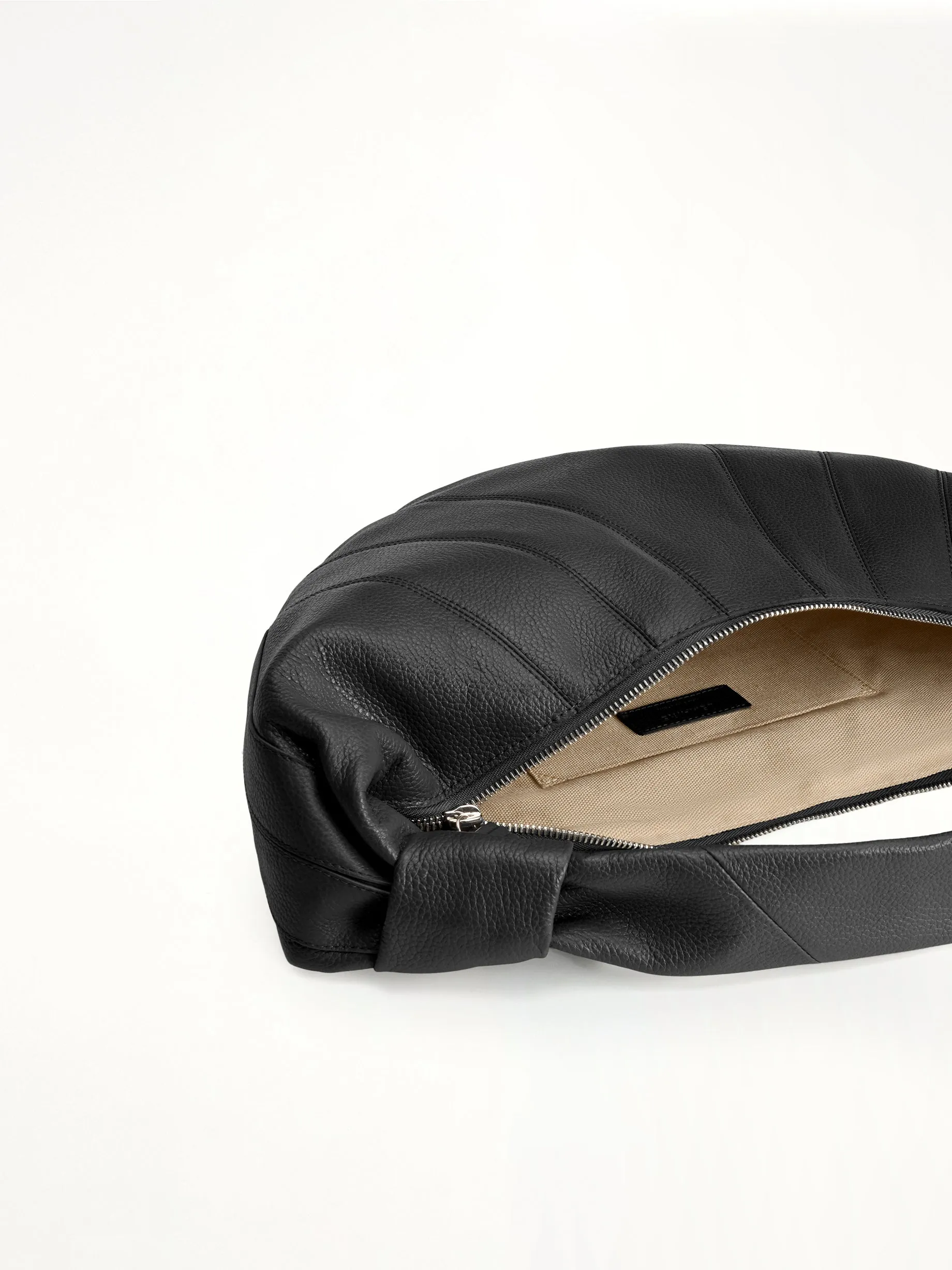 Cowhide Fortune Croissant Bag in Black sold by MARAIS product image thumbnail 3