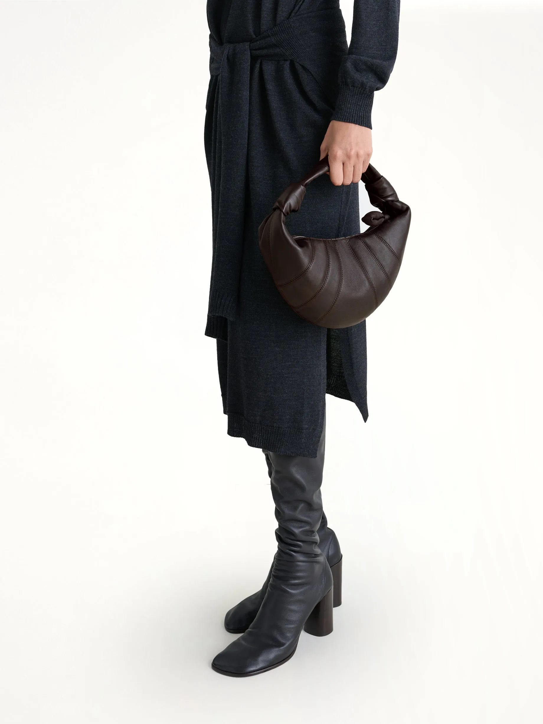 Mini Fortune Croissant Bag in Dark Chocolate sold by MARAIS product image thumbnail 4