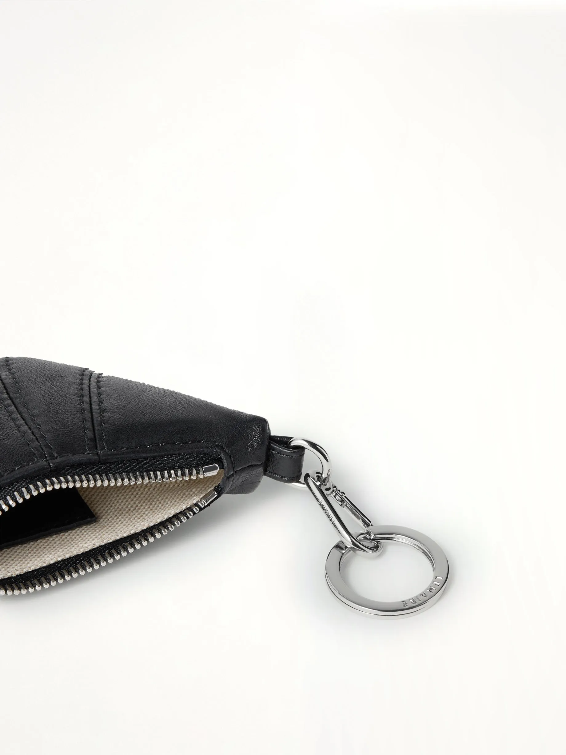 Mini Croissant Soft Nappa Keyring in Black sold by MARAIS product image thumbnail 2